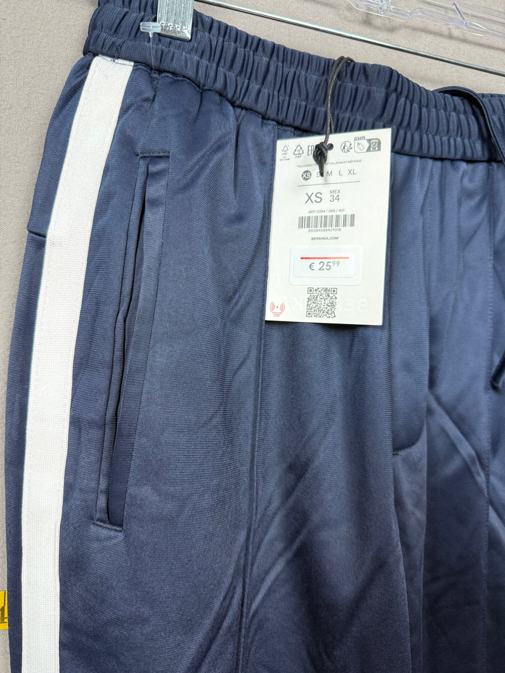 NWT Bershka Navy & White Stripe Track Pants