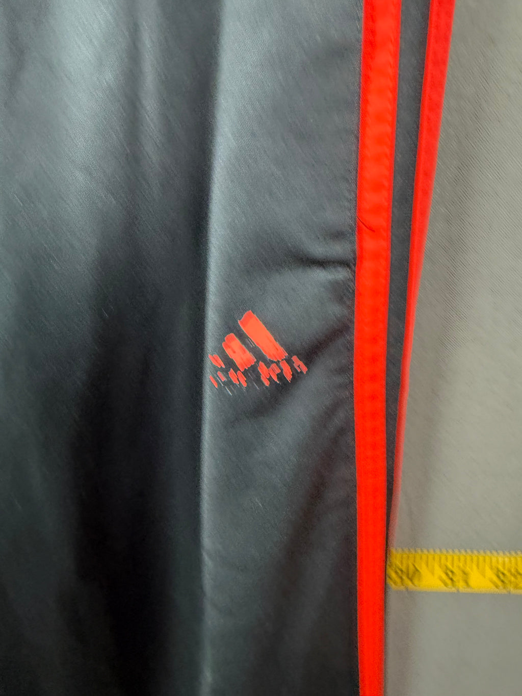 Vintage Adidas Black & Bright Orange Stripe Track Pants