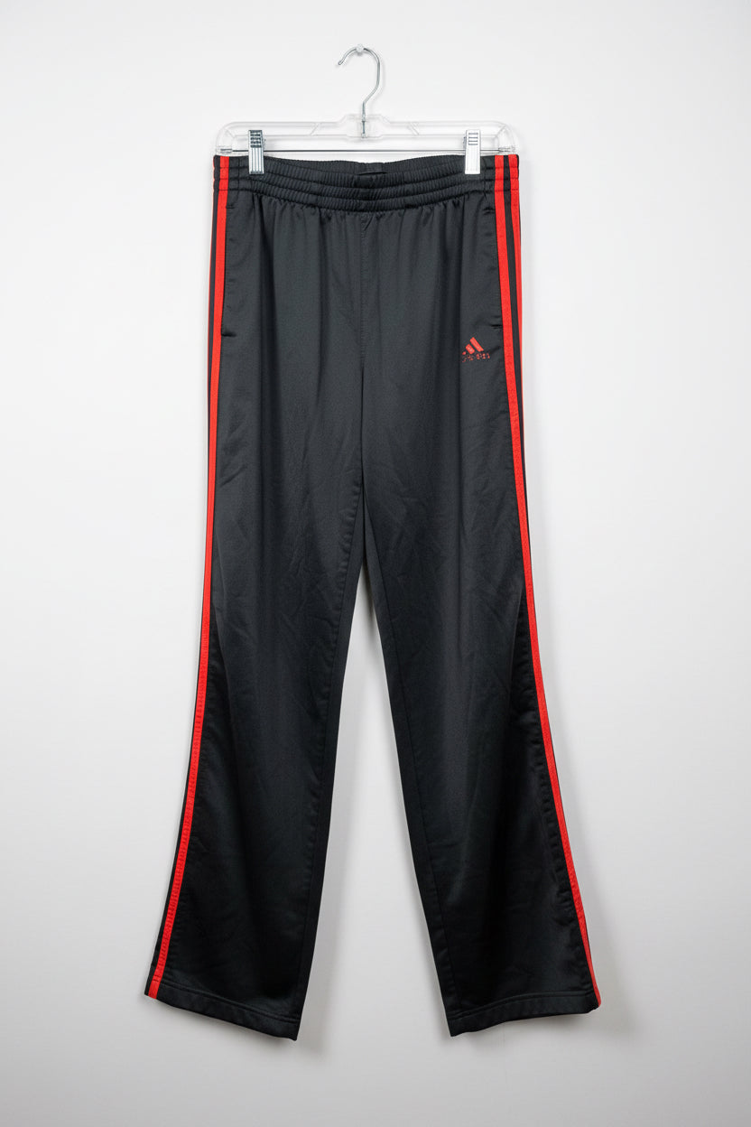 Vintage Adidas Black & Bright Orange Stripe Track Pants