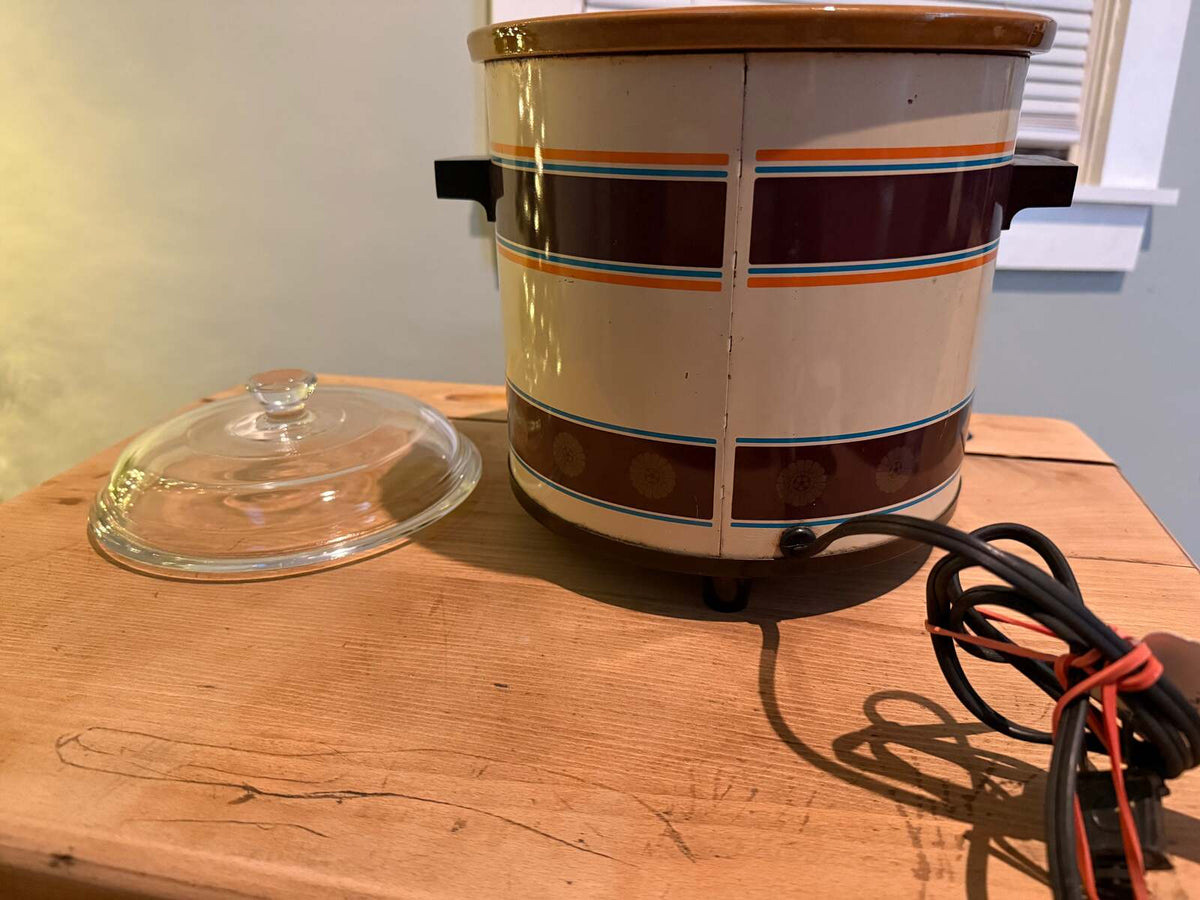Vintage Rival Crock-Pot Slow Cooker Retro 1970s Style