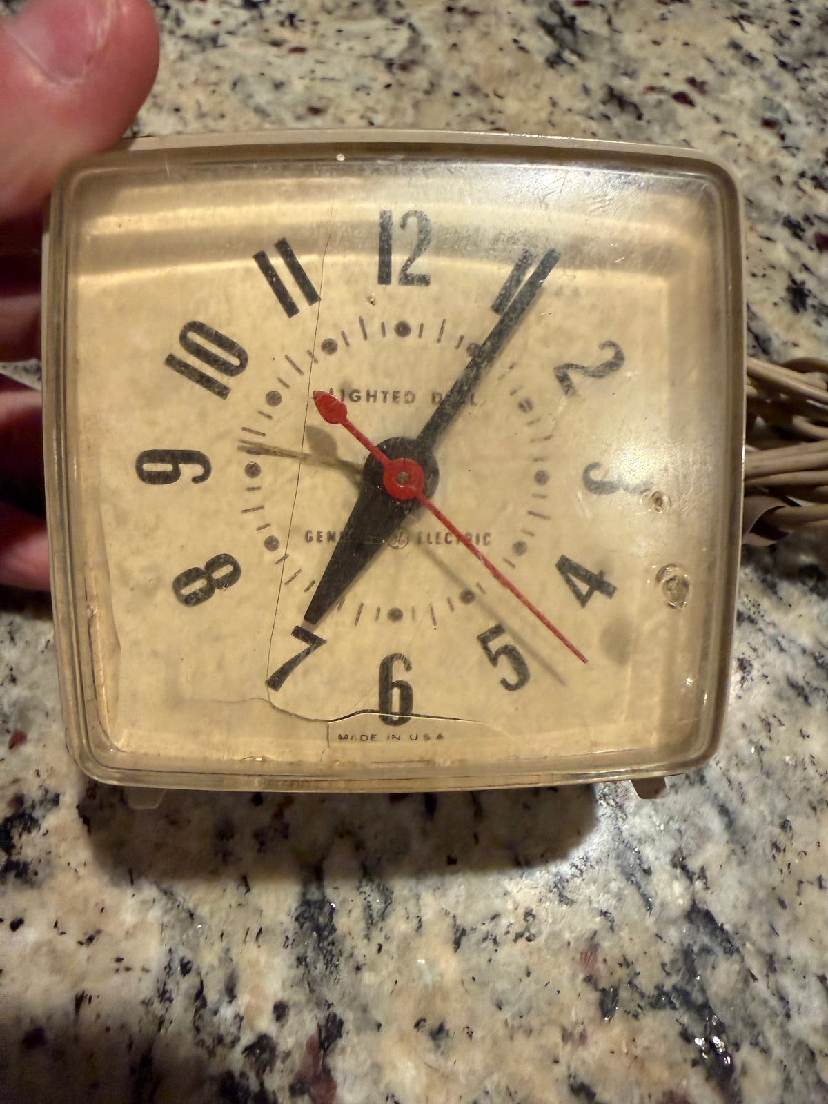 Vintage General Electric GE Snooz-Alarm Lighted Dial Alarm Clock – Ivory Mid Century