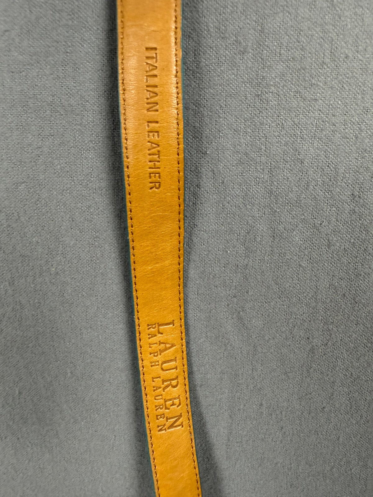 Vintage Ralph Lauren Turquoise Teal Italian Leather Waist Belt – Women’s Large / 40"