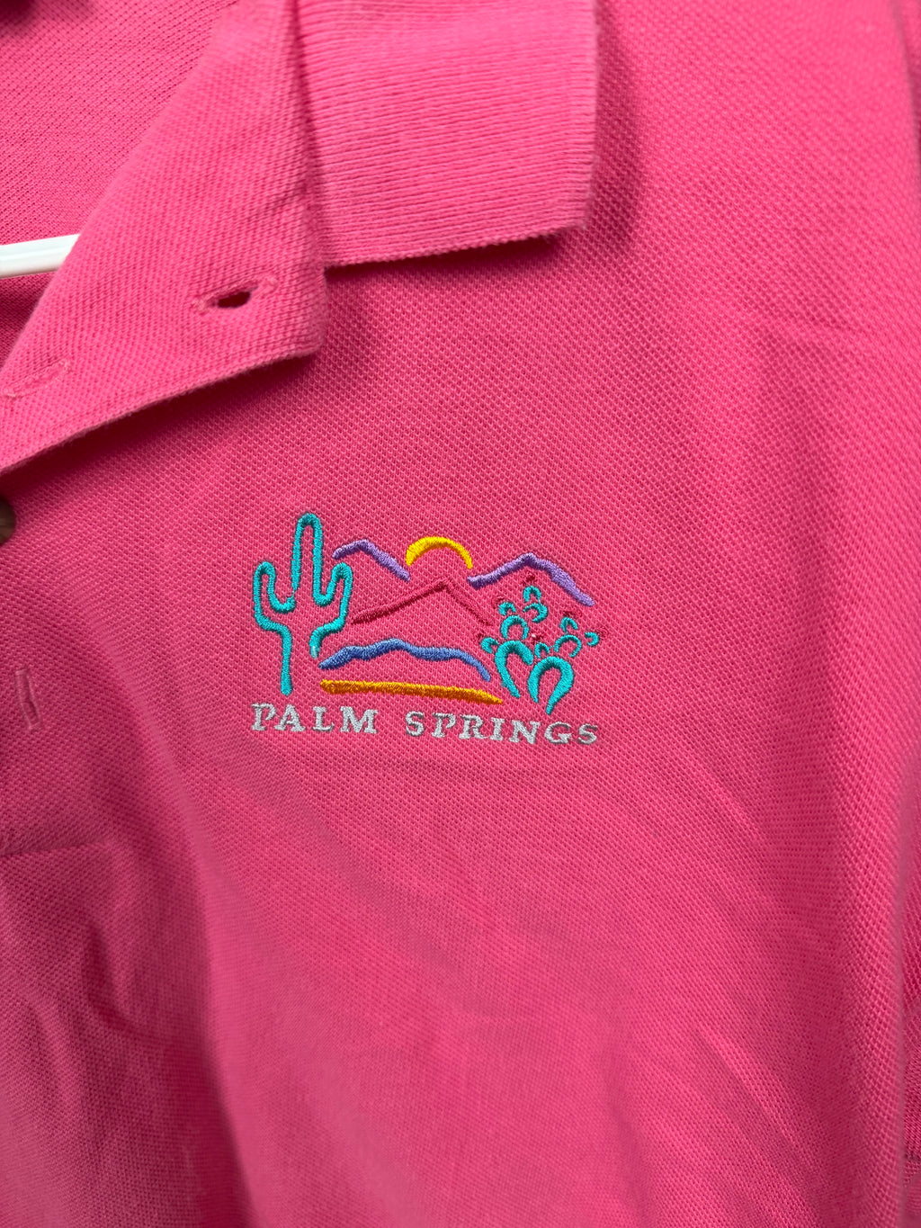 Crazy Shirts Hawaii Palm Springs Pink Polo Shirt