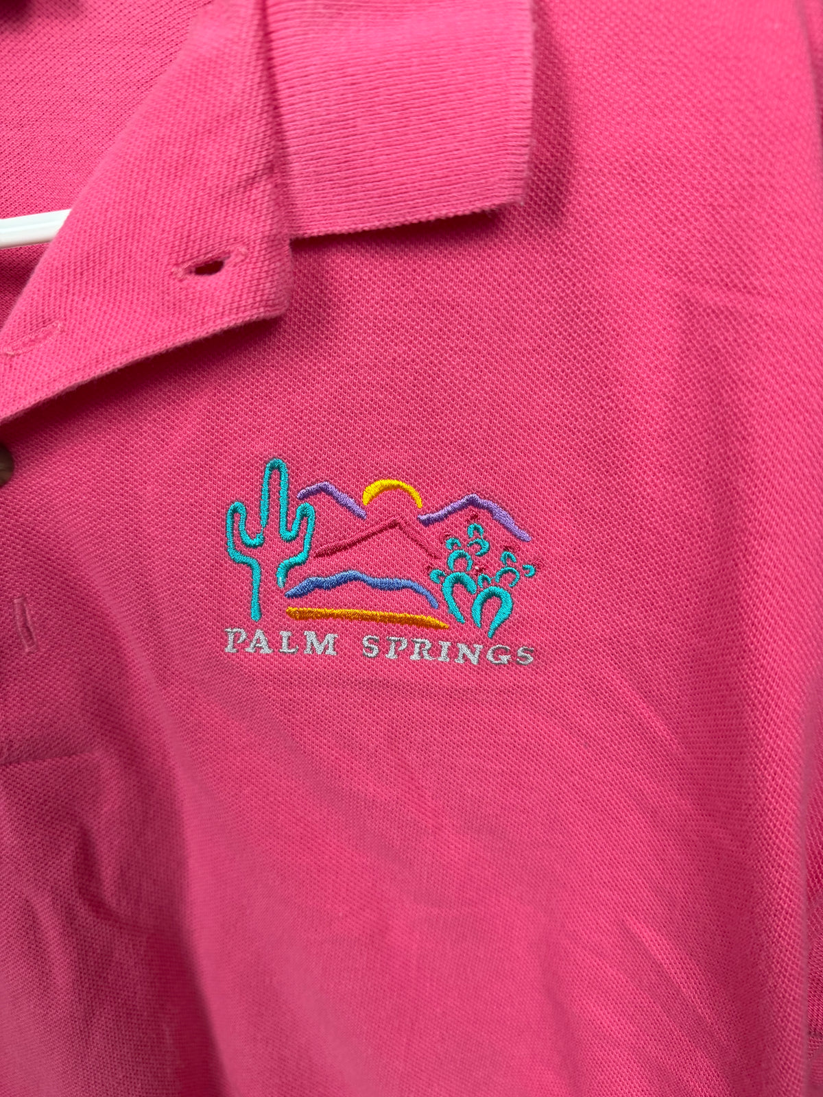 Crazy Shirts Hawaii Palm Springs Pink Polo Shirt