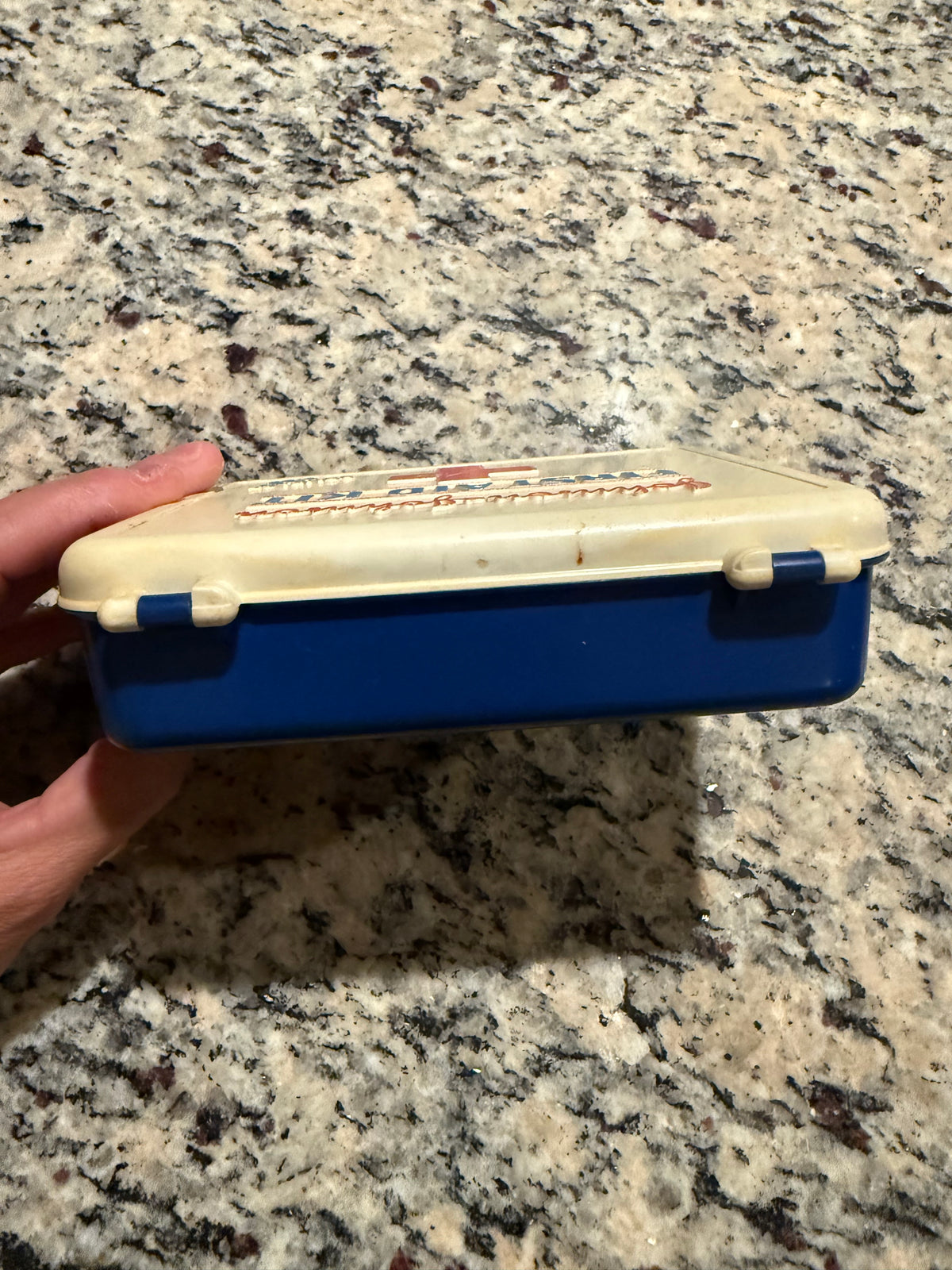 Vintage 1981 Johnson & Johnson Compact First Aid Kit Case – Red Cross Retro Medical Box