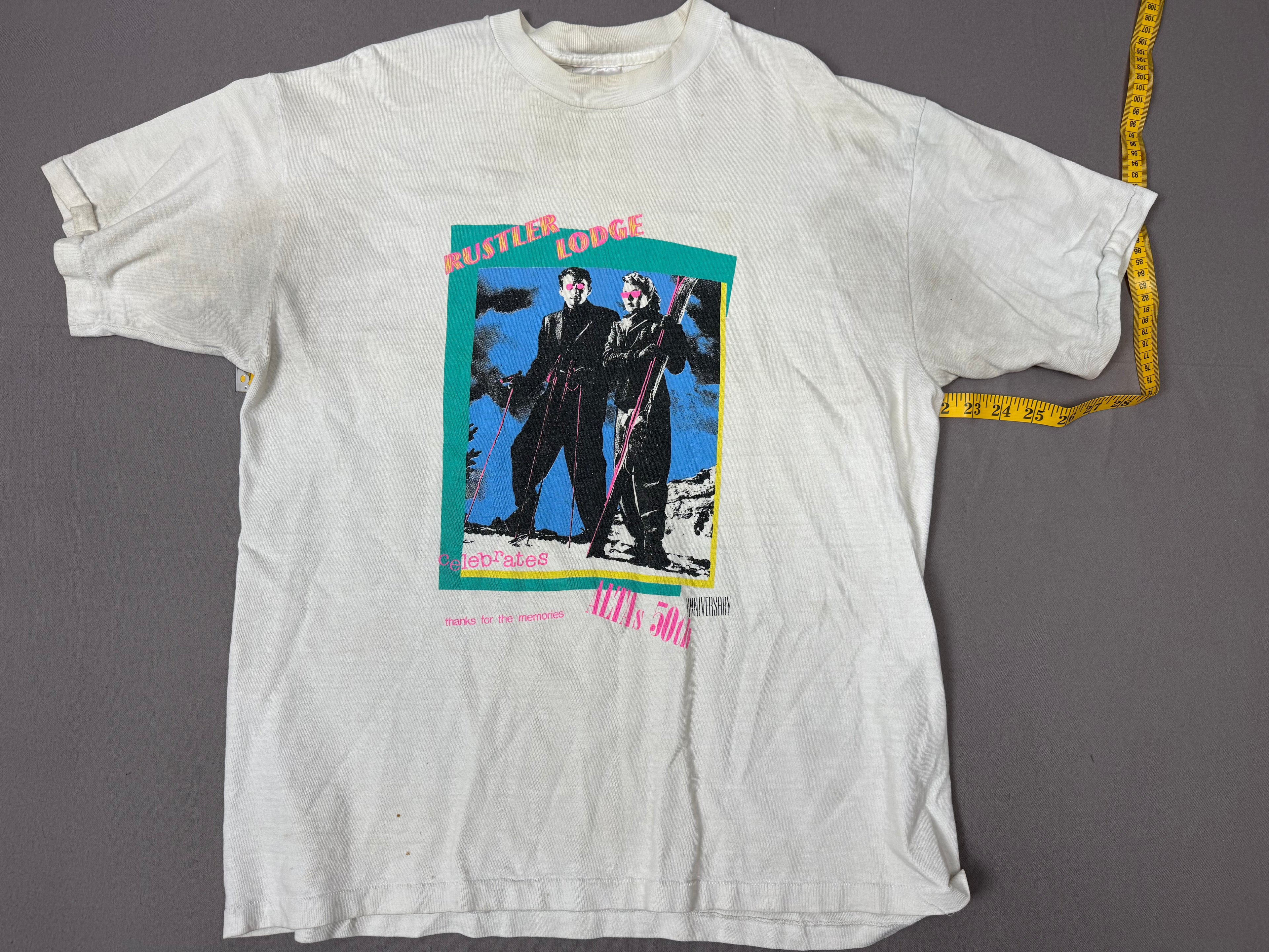 Vintage Rustler Lodge / Alta 50th Anniversary Ski T-Shirt