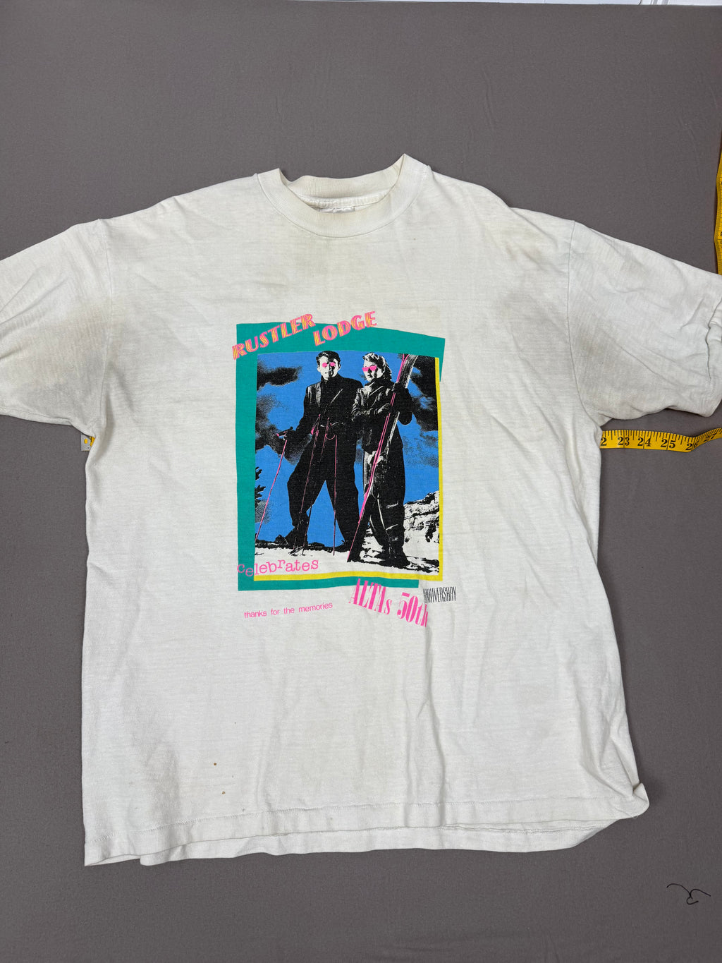 Vintage Rustler Lodge / Alta 50th Anniversary Ski T-Shirt