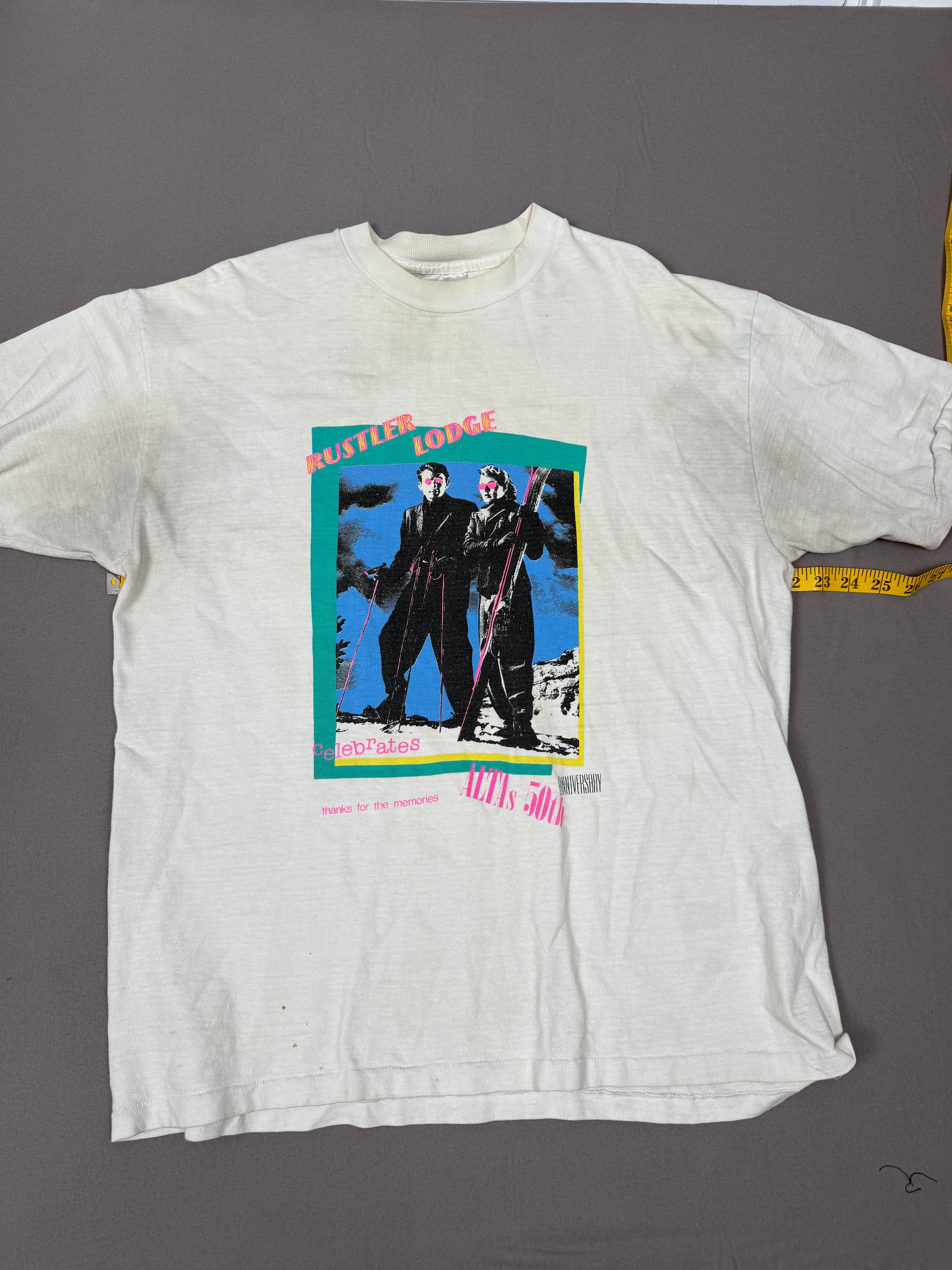 Vintage Rustler Lodge / Alta 50th Anniversary Ski T-Shirt