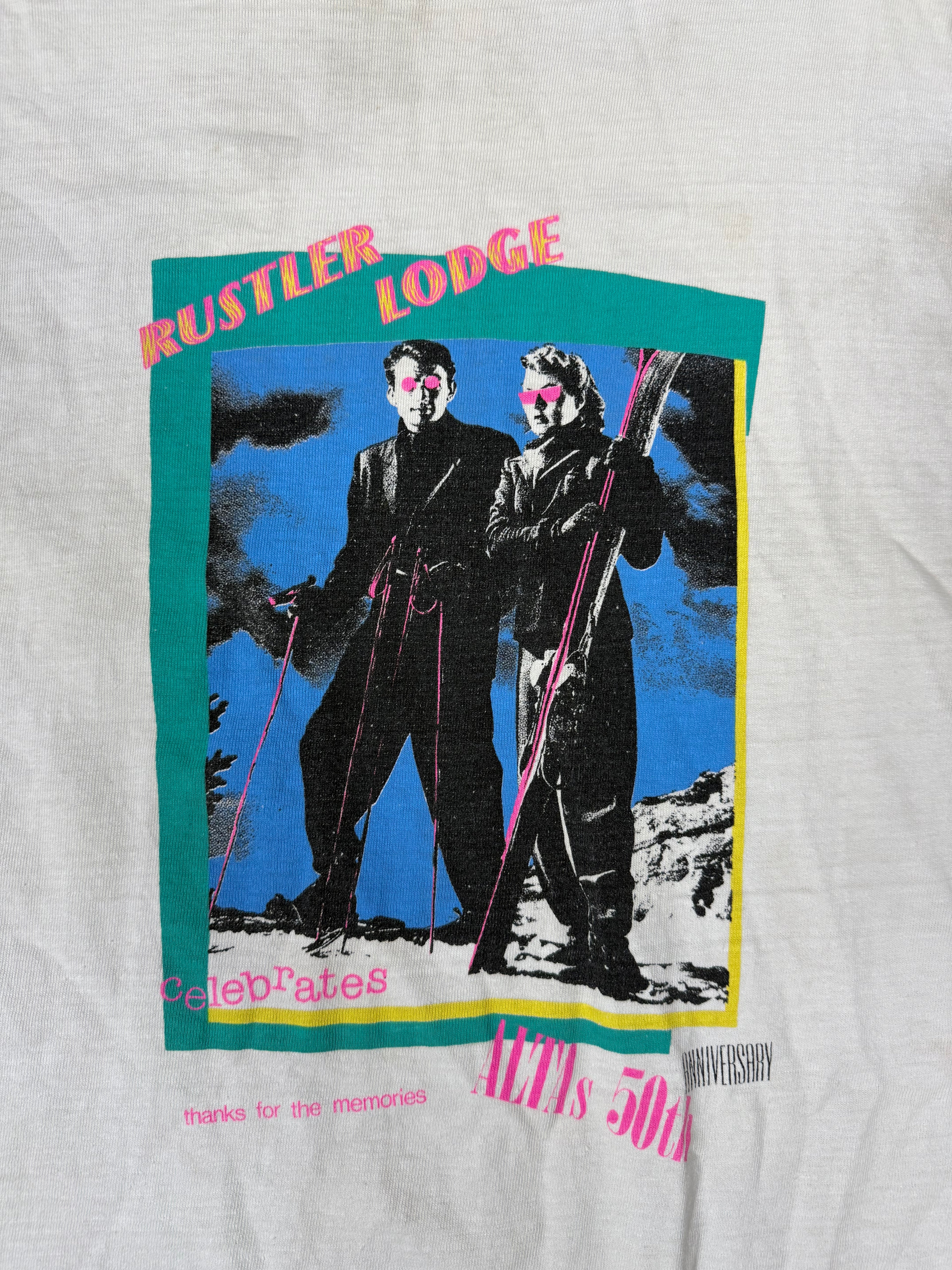 Vintage Rustler Lodge / Alta 50th Anniversary Ski T-Shirt