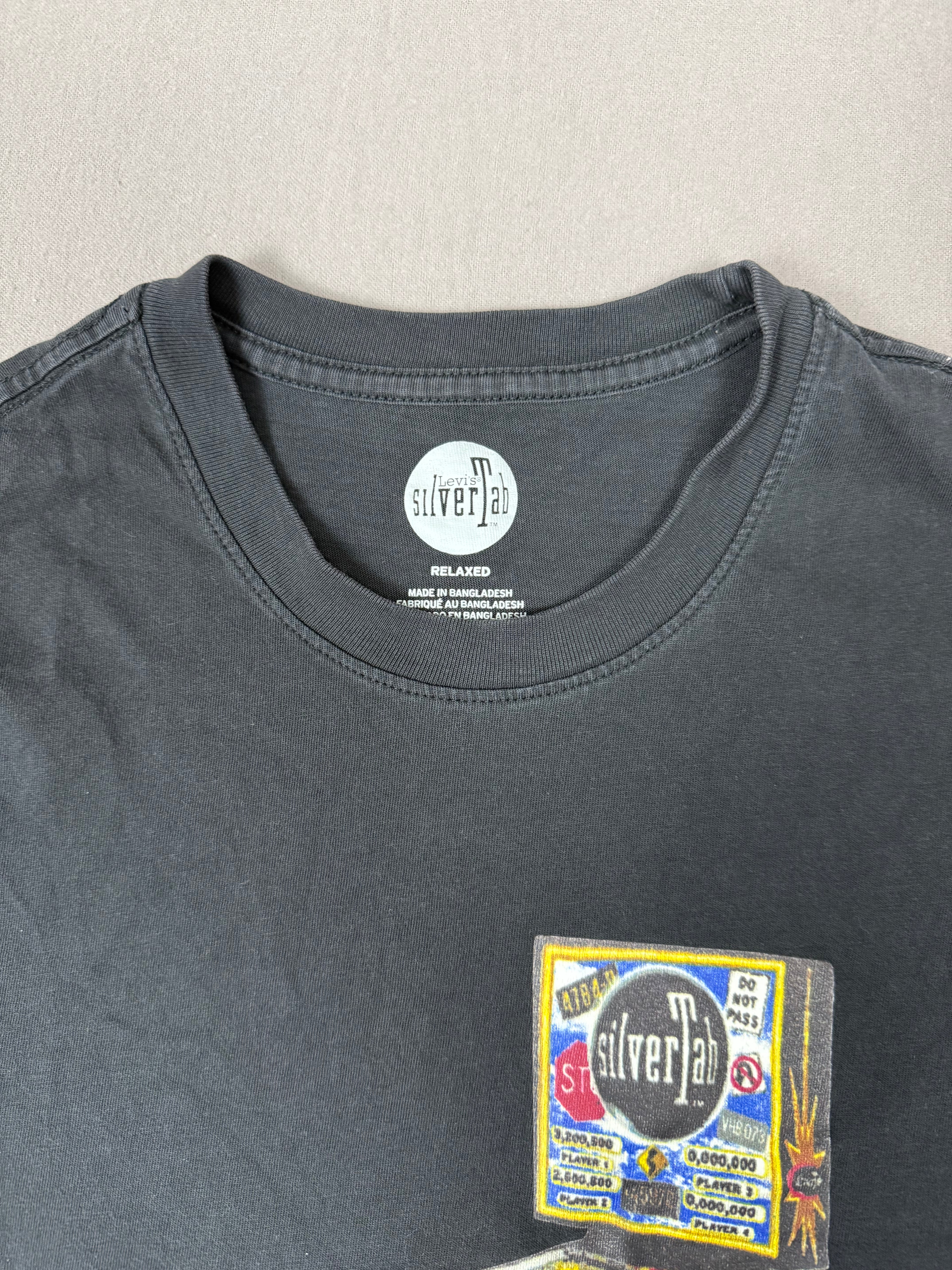 Levi’s SilverTab – Relaxed Fit Pinball Graphic T-Shirt – Size: XS