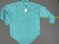 Vintage Mexx Emanuelle Teal Button-Down Shirt, NWT, Size 36/S