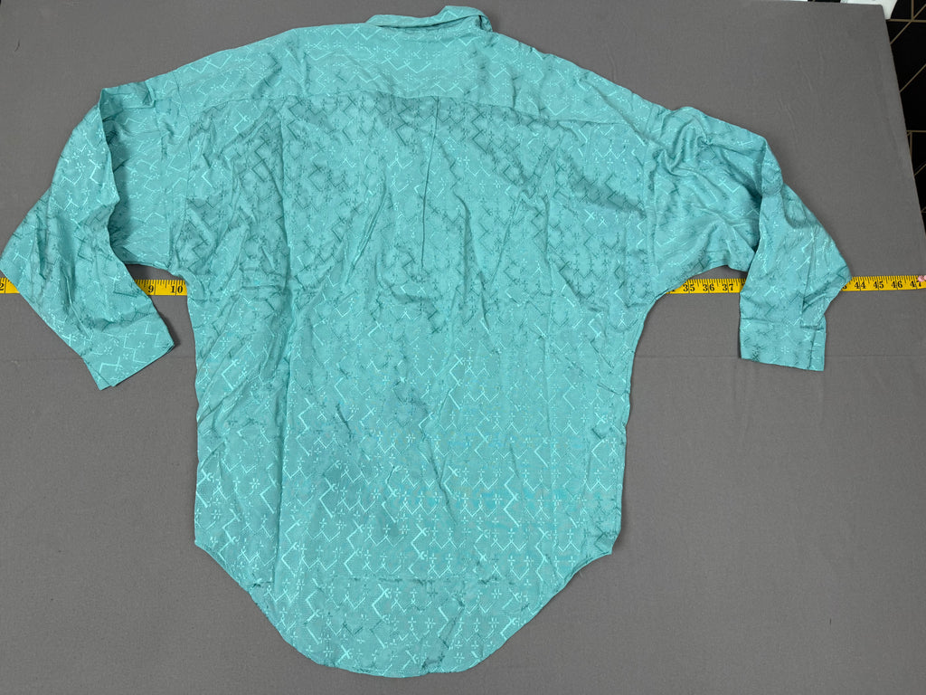 Vintage Mexx Emanuelle Teal Button-Down Shirt, NWT, Size 36/S