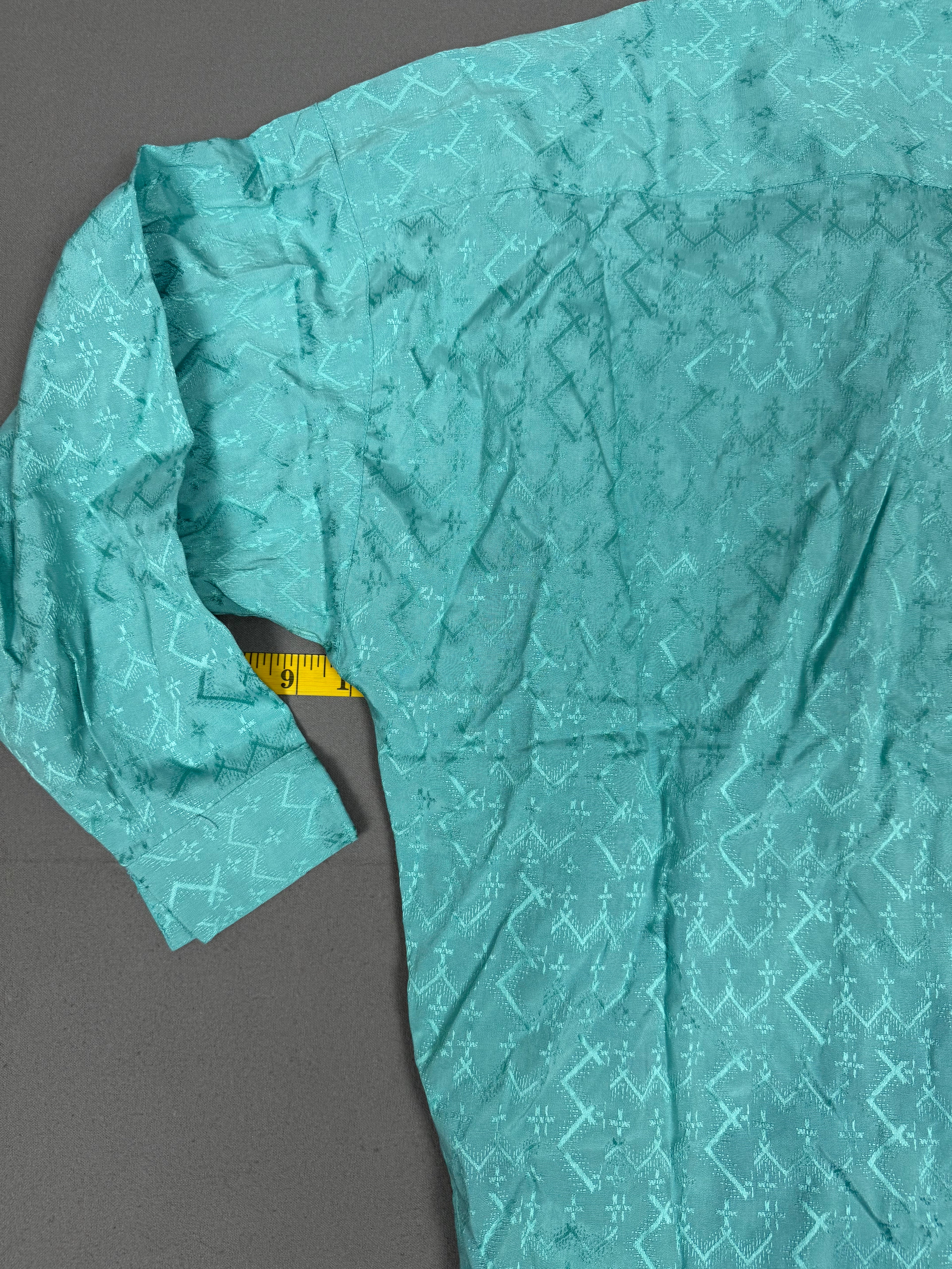 Vintage Mexx Emanuelle Teal Button-Down Shirt, NWT, Size 36/S