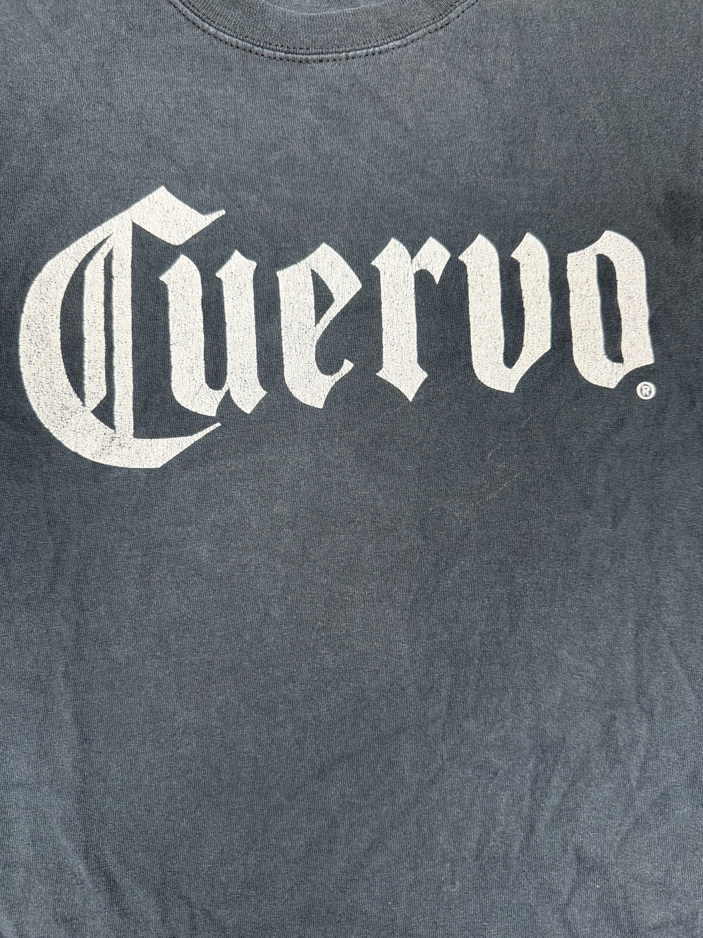 Cuervo – Faded Black Graphic T-Shirt – Size: XL