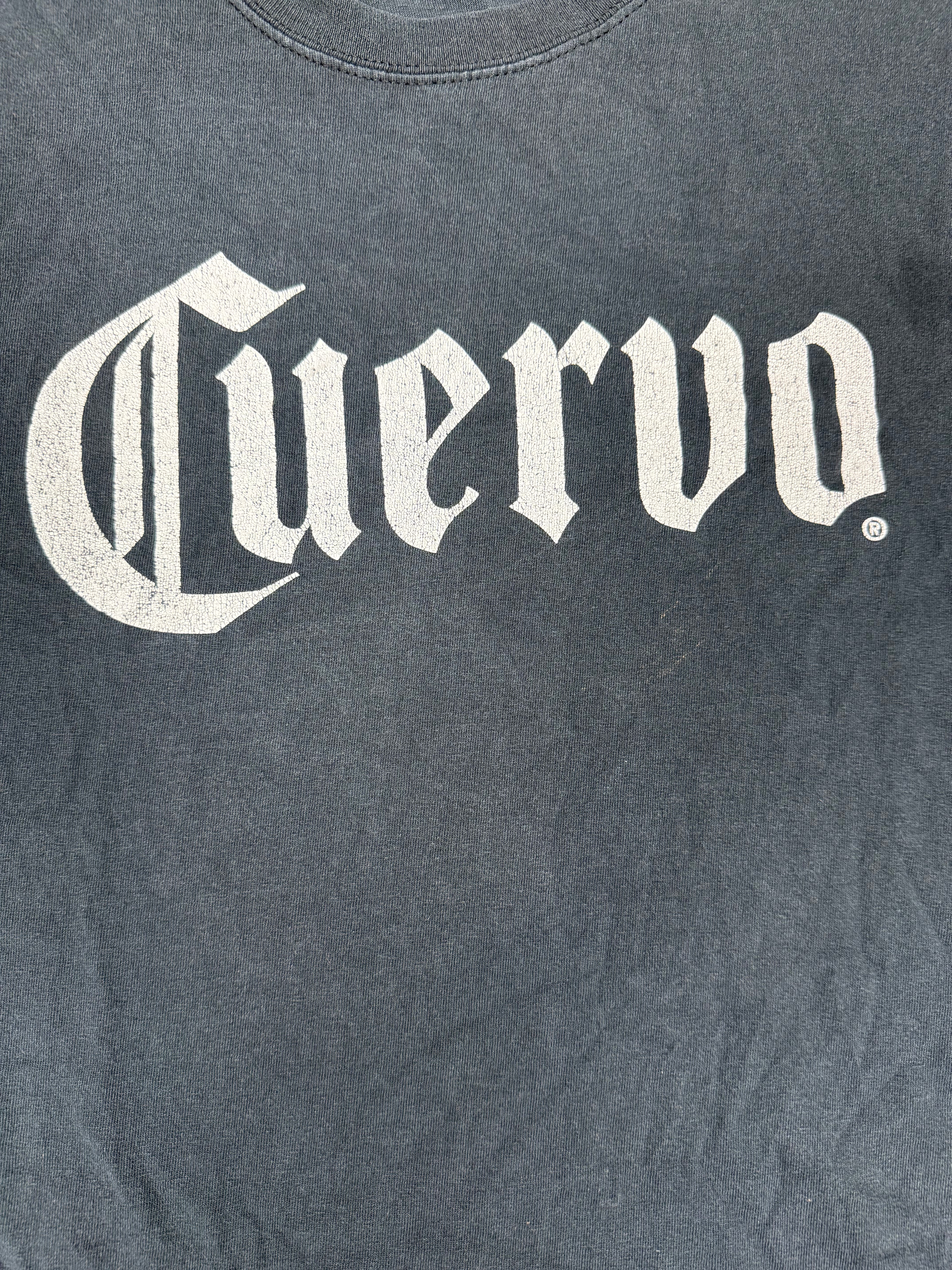 Cuervo – Faded Black Graphic T-Shirt – Size: XL