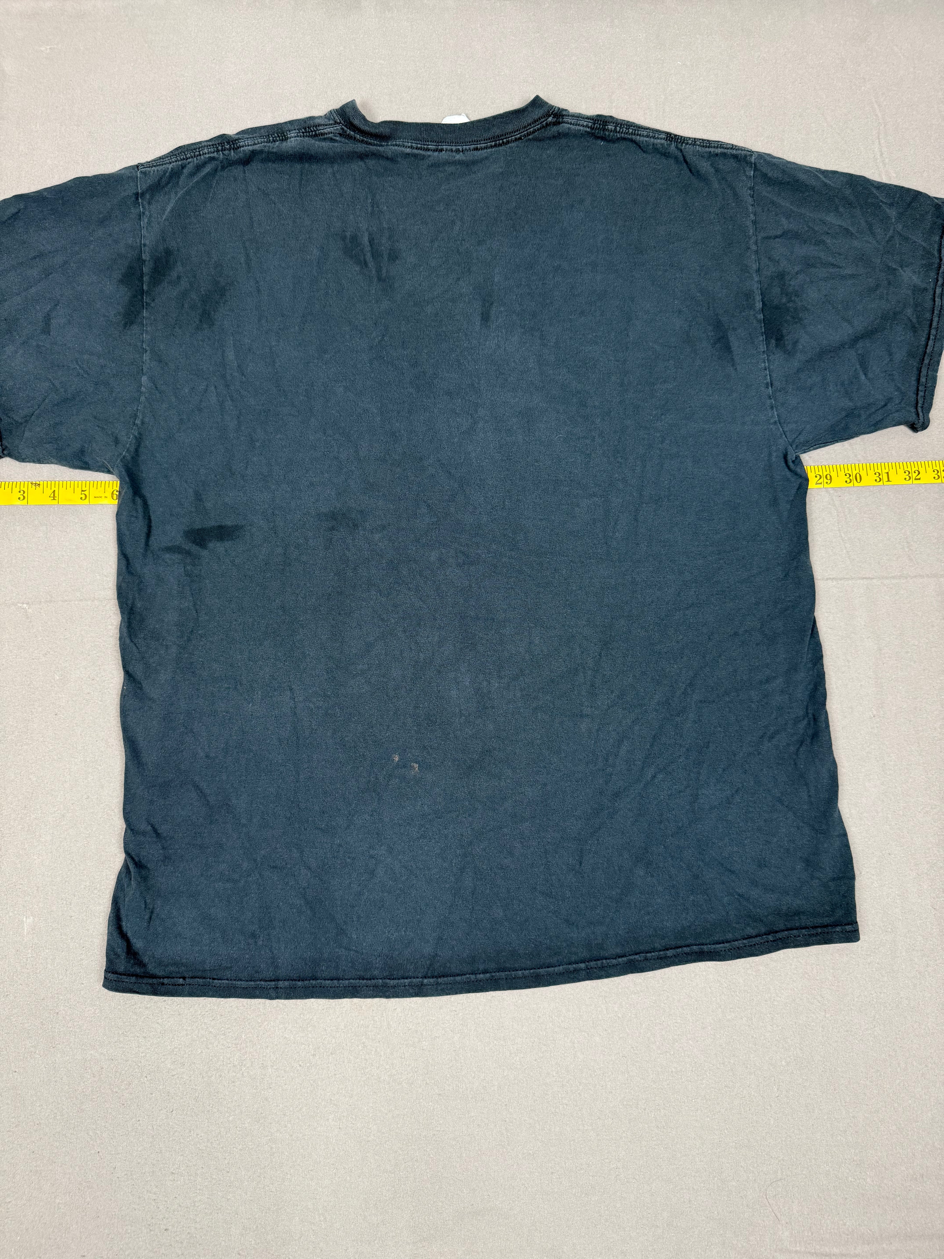 Cuervo – Faded Black Graphic T-Shirt – Size: XL