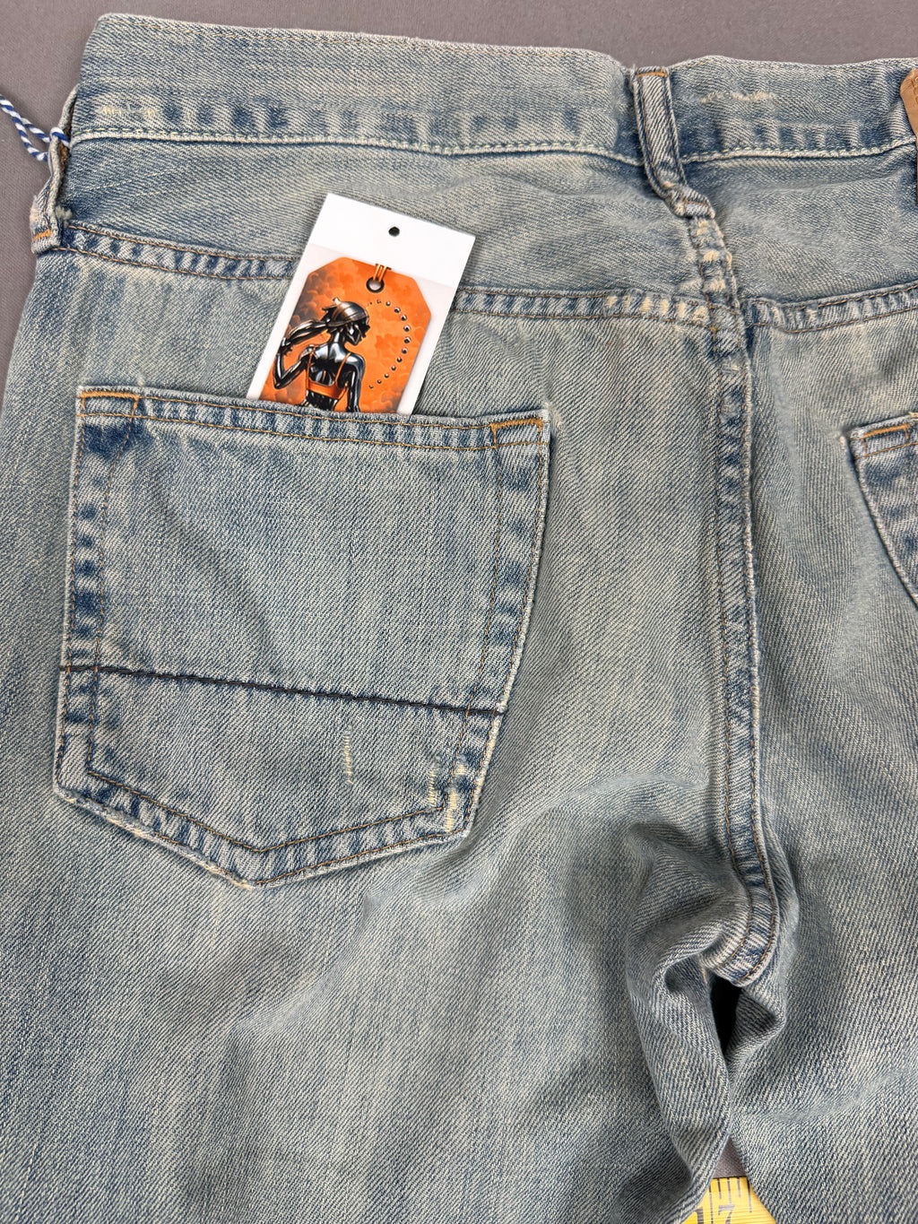 Vintage Abercrombie & Fitch low-rise bootcut jeans in classic blue denim 30X30