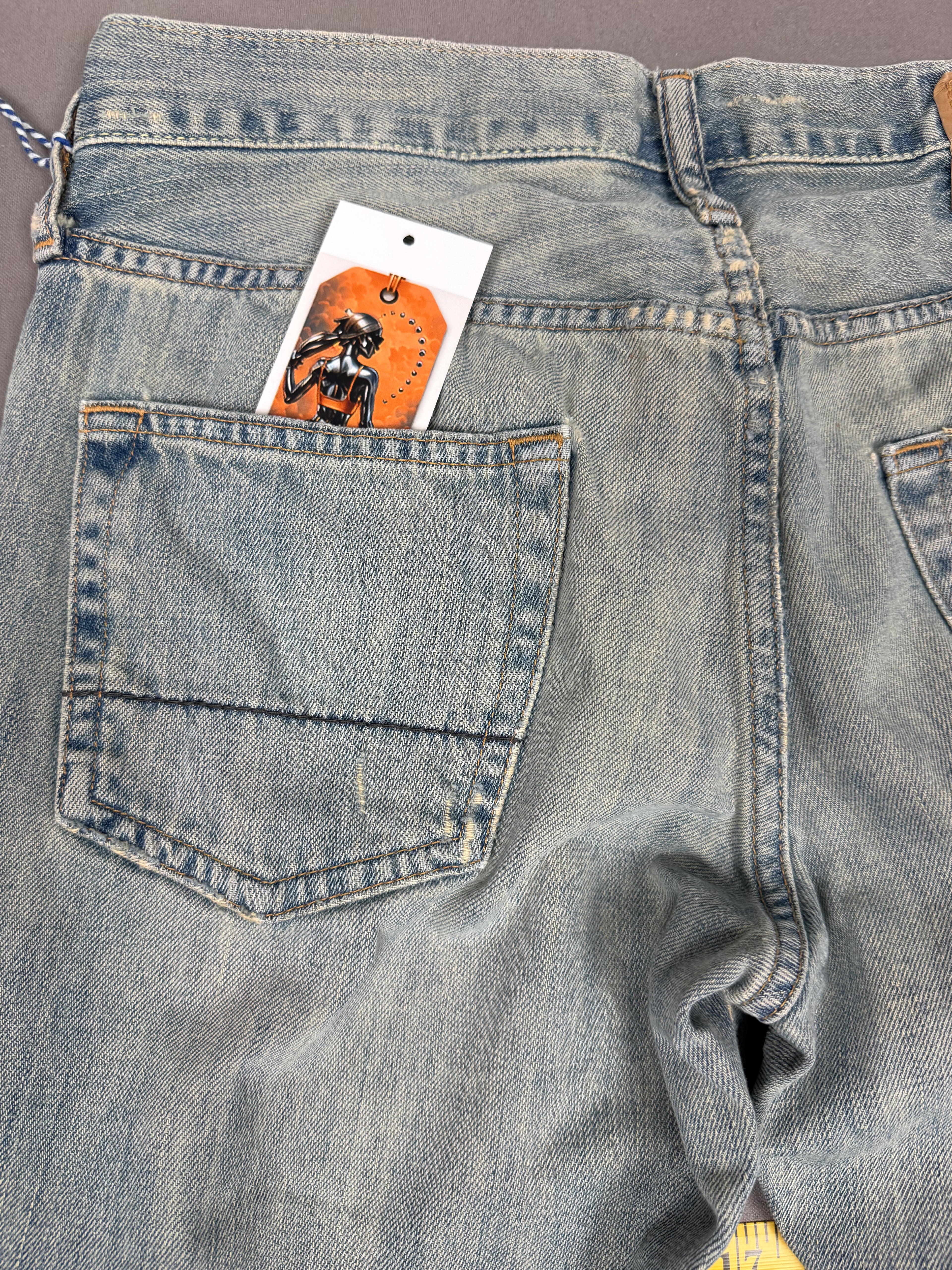 Vintage Abercrombie & Fitch low-rise bootcut jeans in classic blue denim 30X30