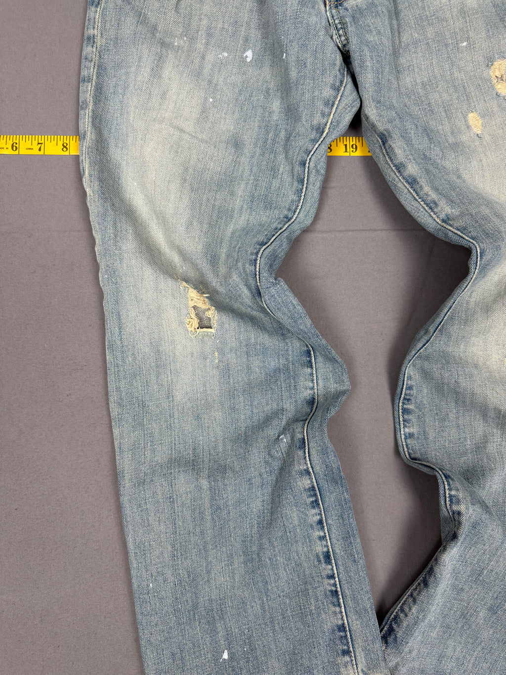 Vintage Abercrombie & Fitch low-rise bootcut jeans in classic blue denim 30X30