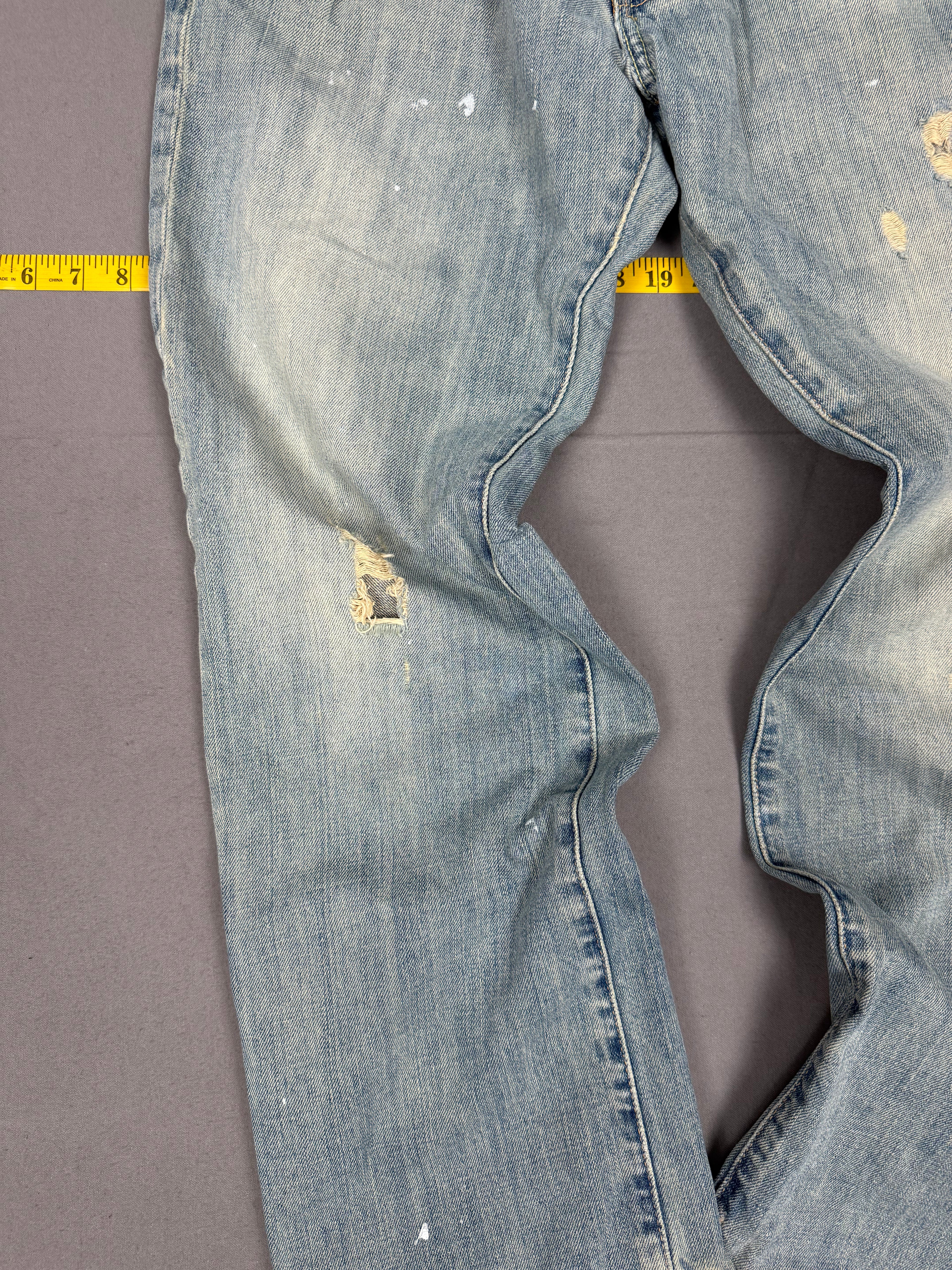 Vintage Abercrombie & Fitch low-rise bootcut jeans in classic blue denim 30X30