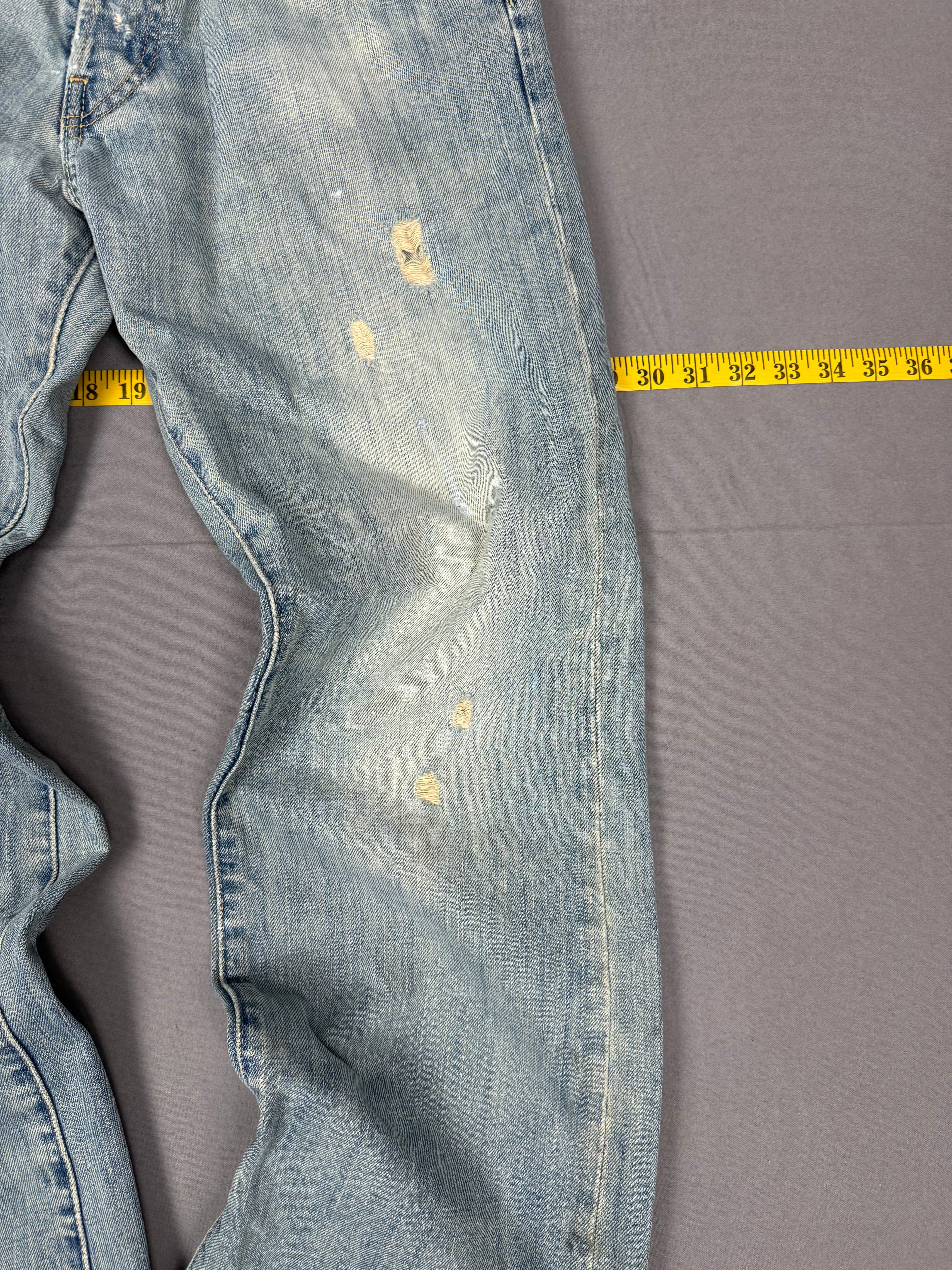 Vintage Abercrombie & Fitch low-rise bootcut jeans in classic blue denim 30X30