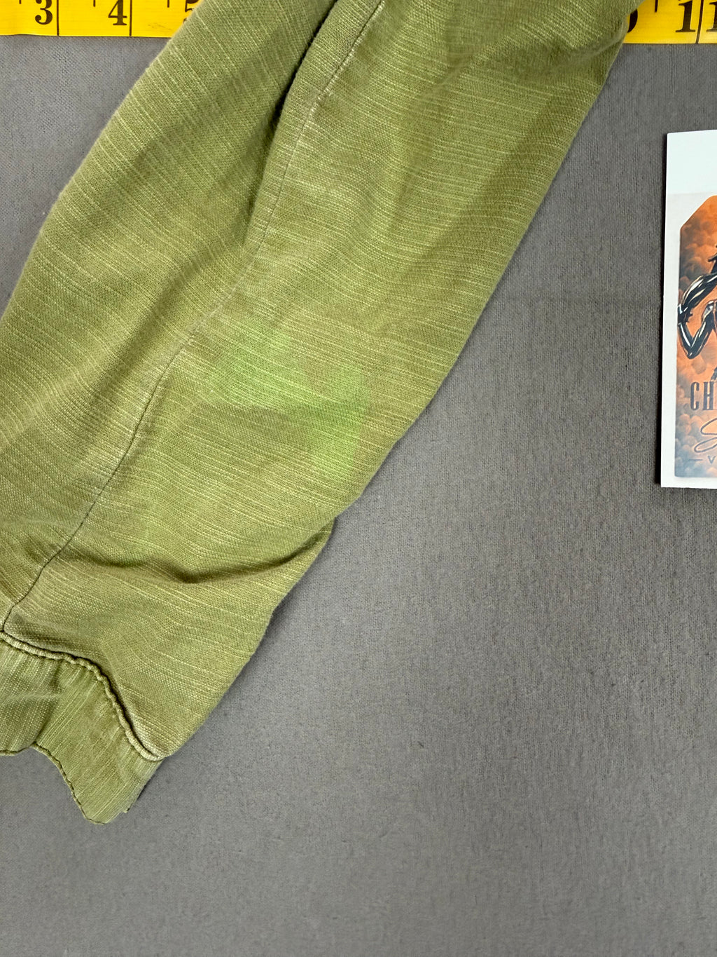 J.Jill – Women’s Army Green Utility Button-Down Shirt – Size: Small – Color: Army / Olive Green