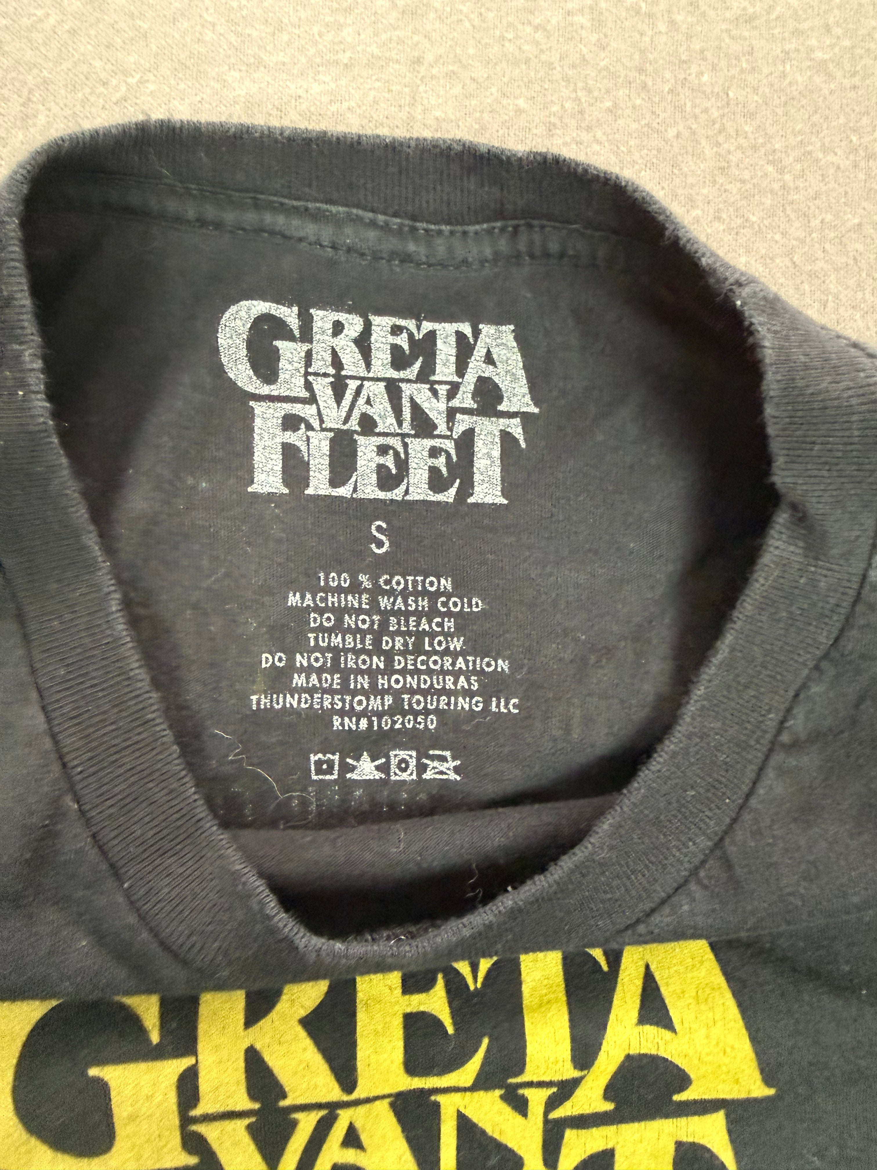 Greta Van Fleet – March of the Peaceful Army Graphic T-Shirt – Size: Small – Color: Black