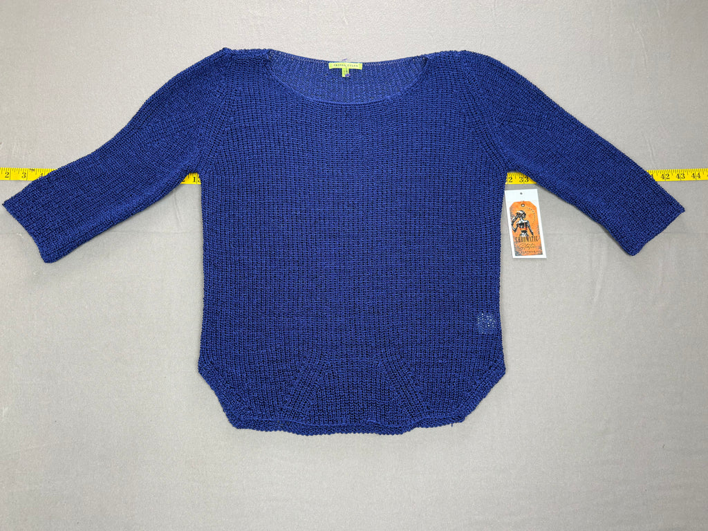 Trisha Tyler – Women’s Relaxed Slinky Sweater / Top – Size: Small – Color: Navy Blue