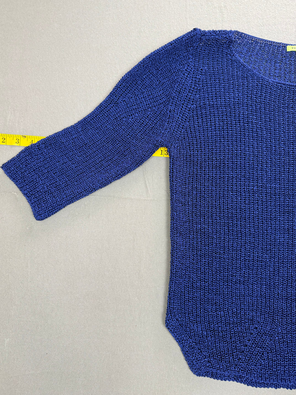 Trisha Tyler – Women’s Relaxed Slinky Sweater / Top – Size: Small – Color: Navy Blue