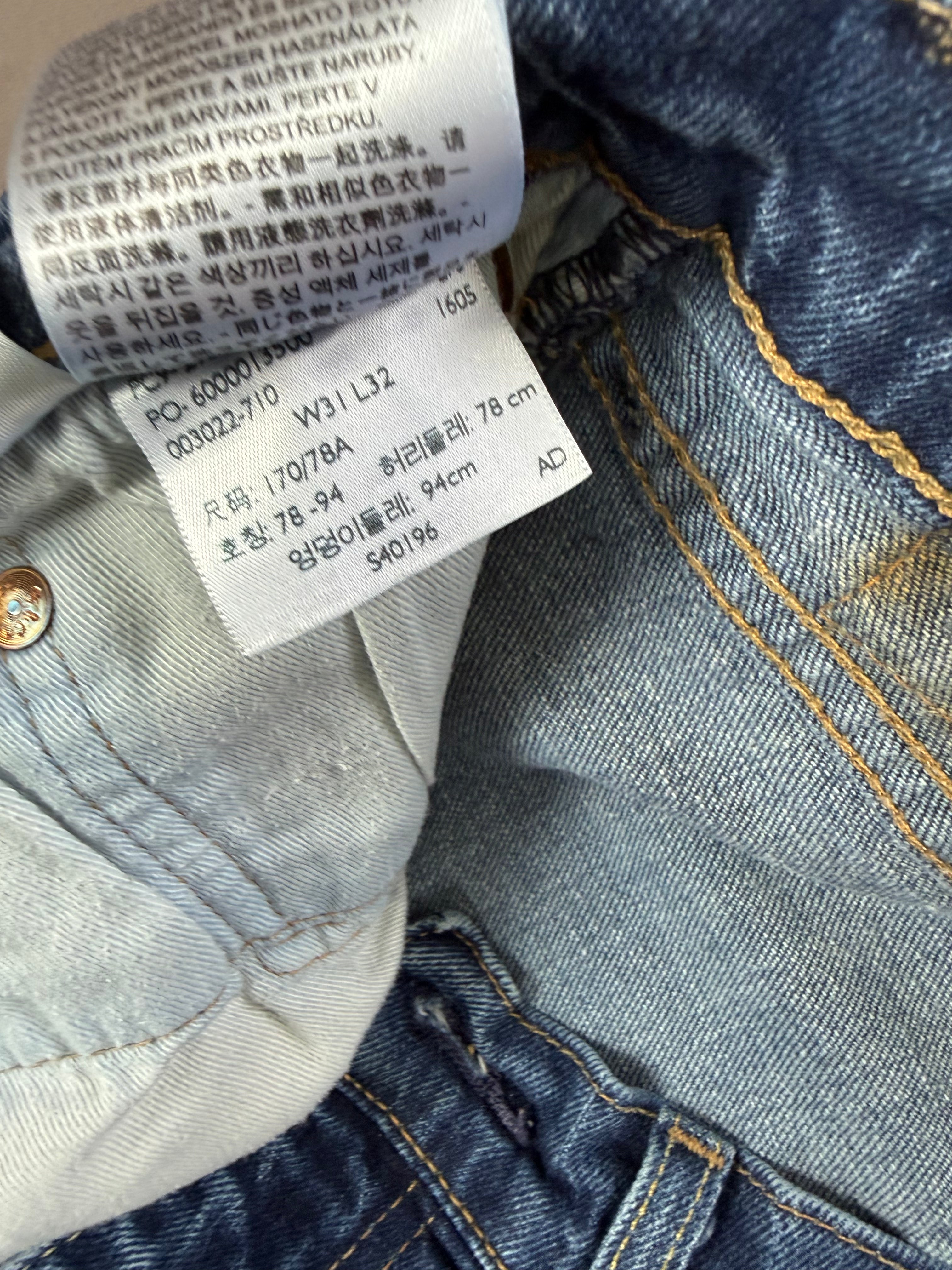 Levi’s 502 Dark Blue 100% Cotton Denim Jeans
