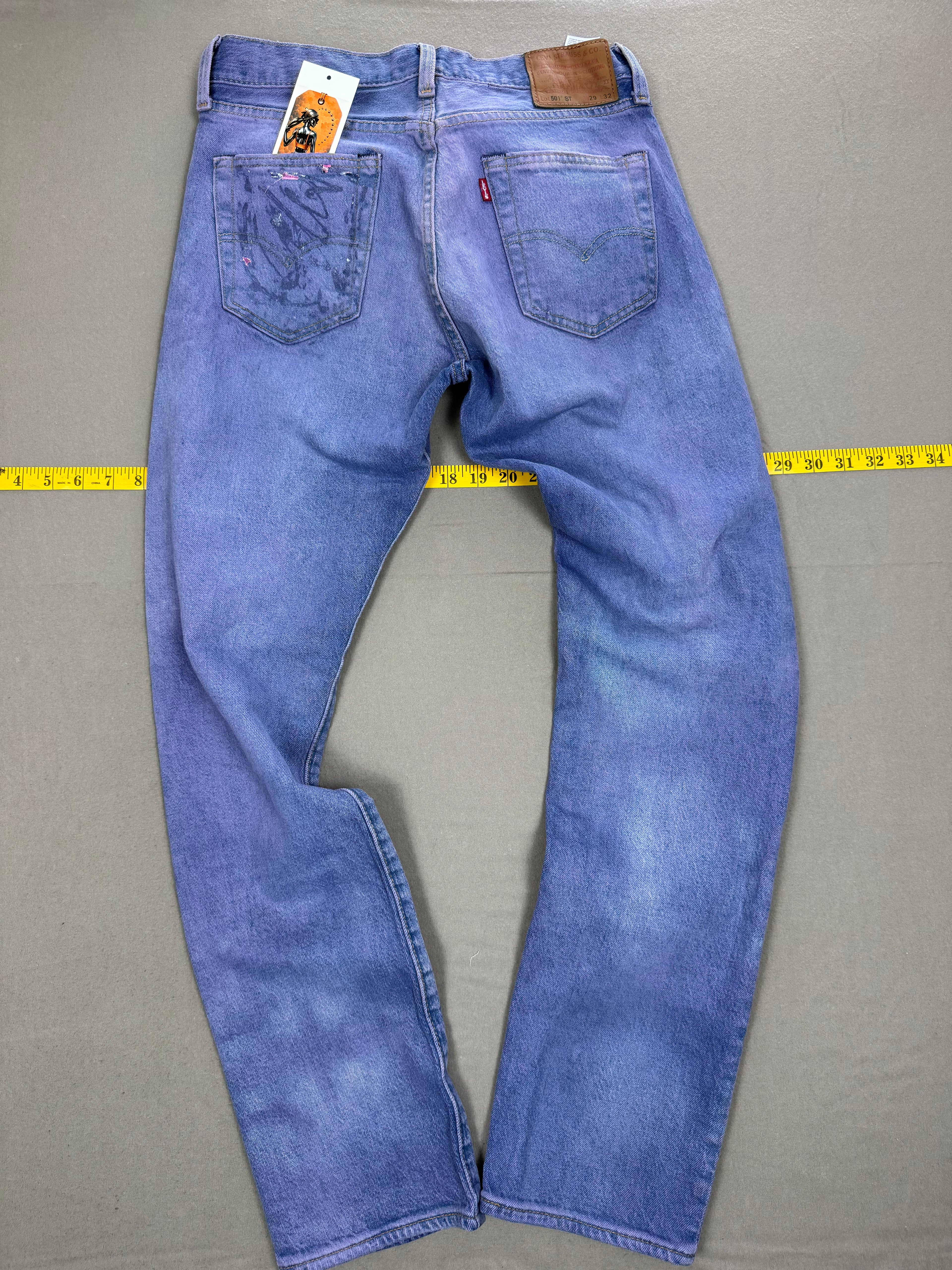 Levi’s 501 ST Light Purple Dyed Denim Jeans