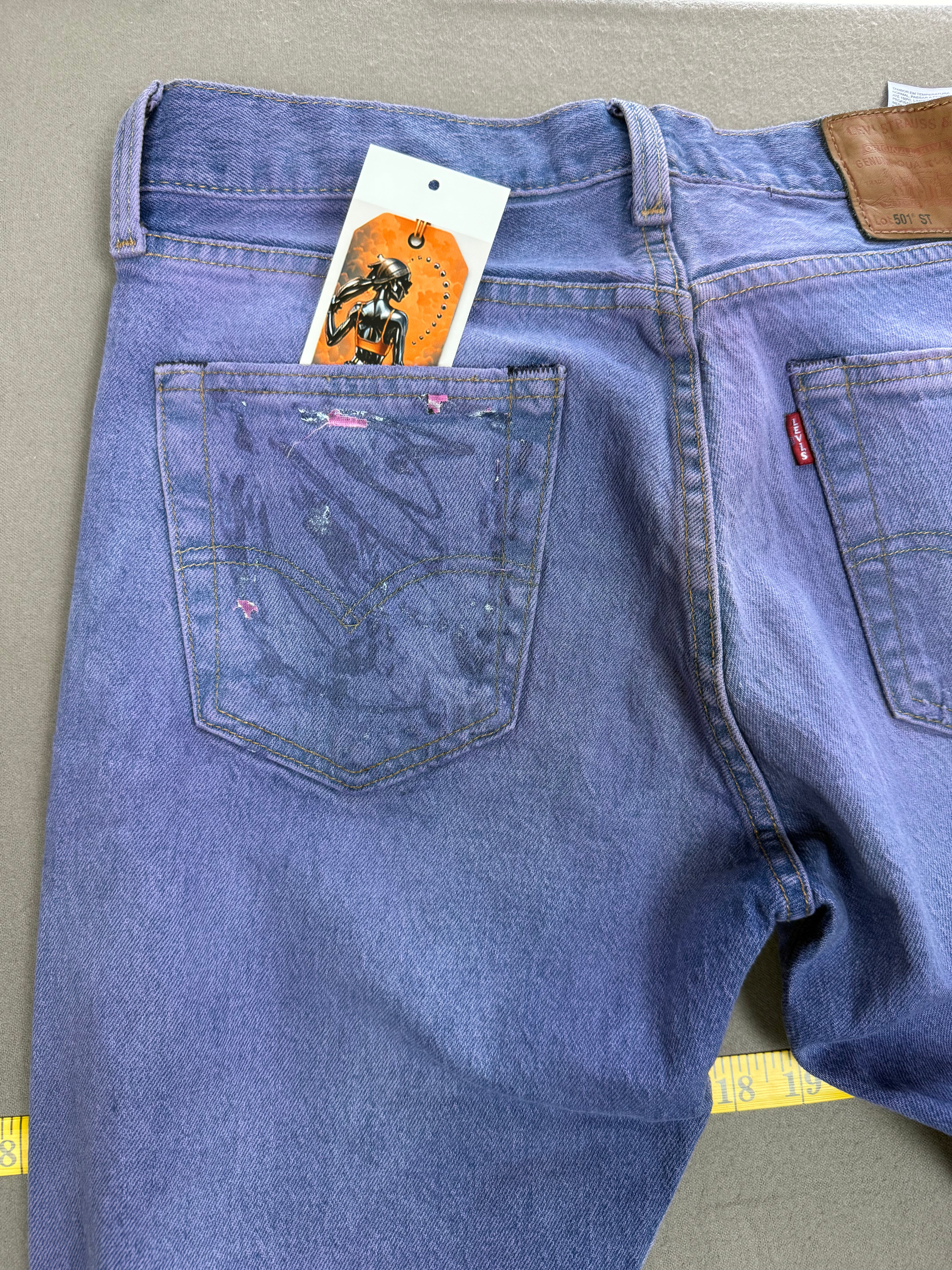 Levi’s 501 ST Light Purple Dyed Denim Jeans