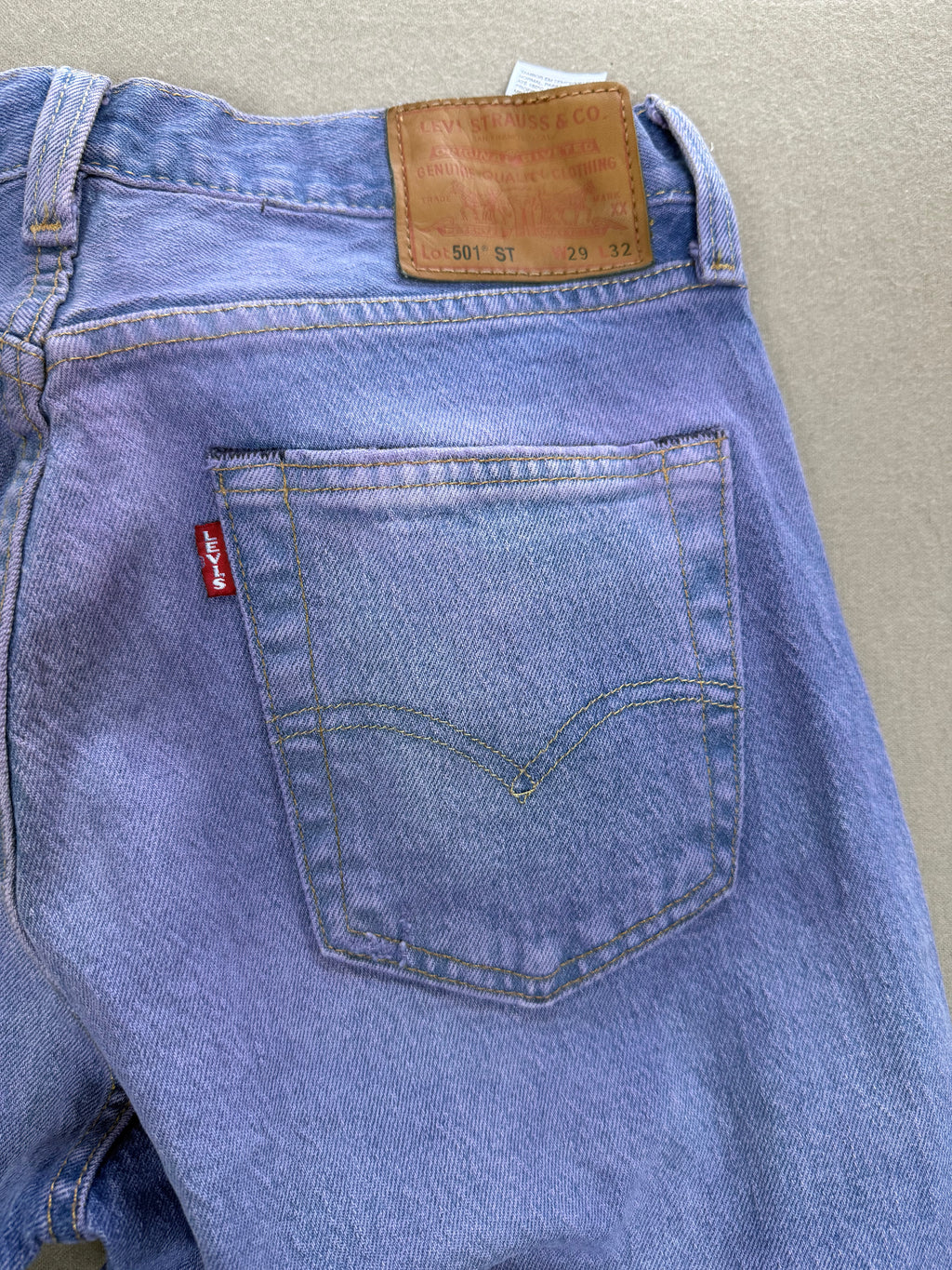 Levi’s 501 ST Light Purple Dyed Denim Jeans