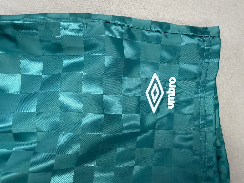 Umbro Green Shimmer Checker Soccer Shorts