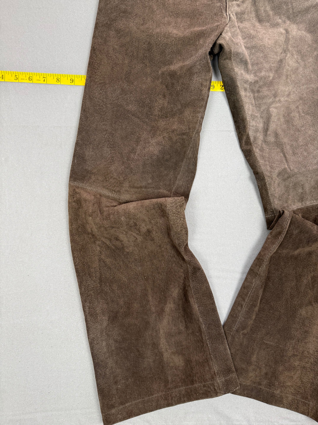 Vintage Y2K Mossimo Dark Brown Suede Leather Pants