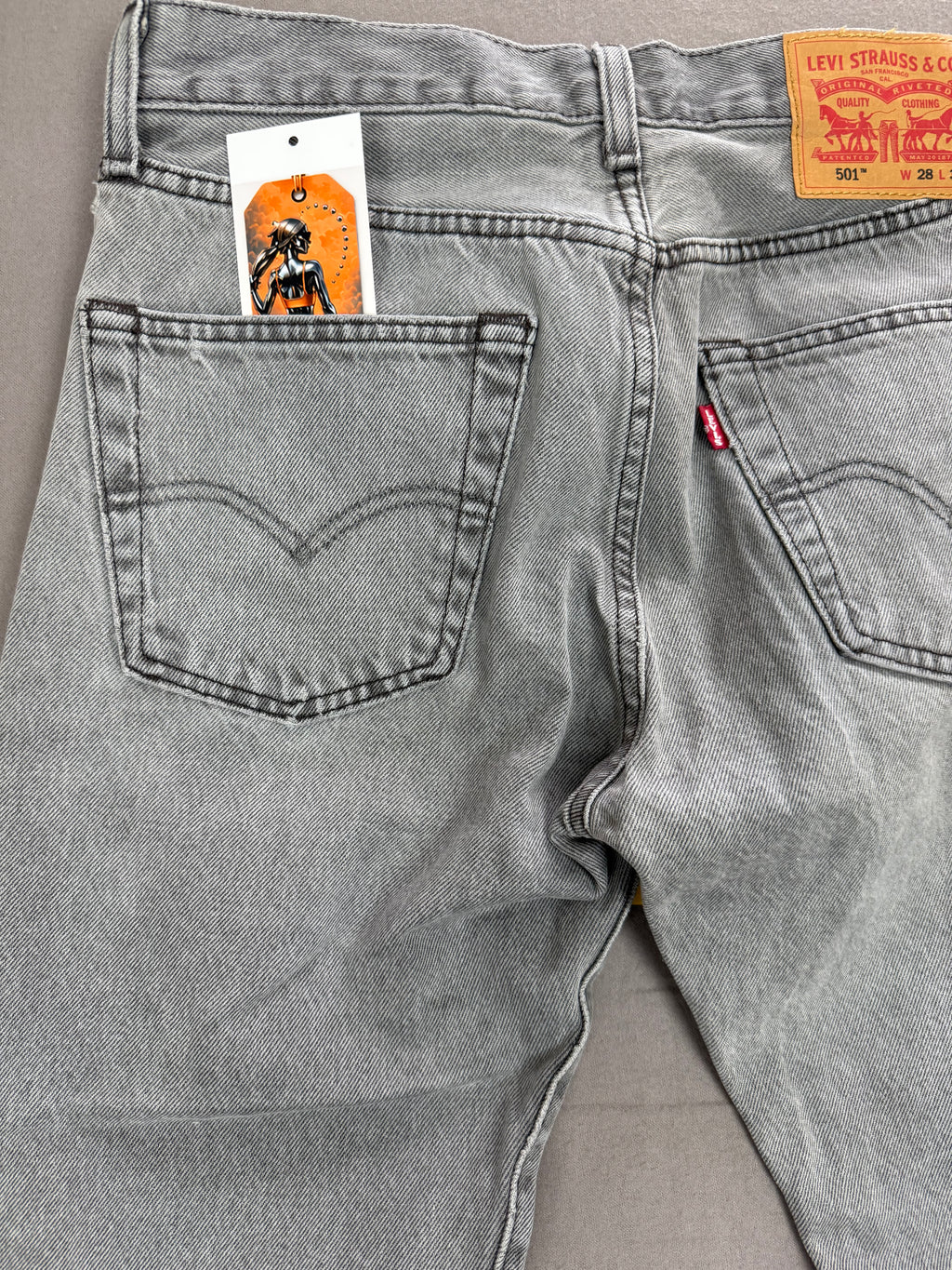 Levi’s 501 Light Grey Denim Jeans