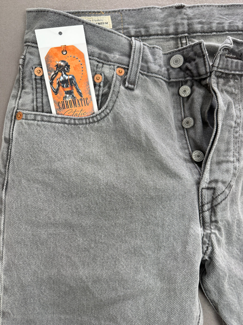 Levi’s 501 Light Grey Denim Jeans
