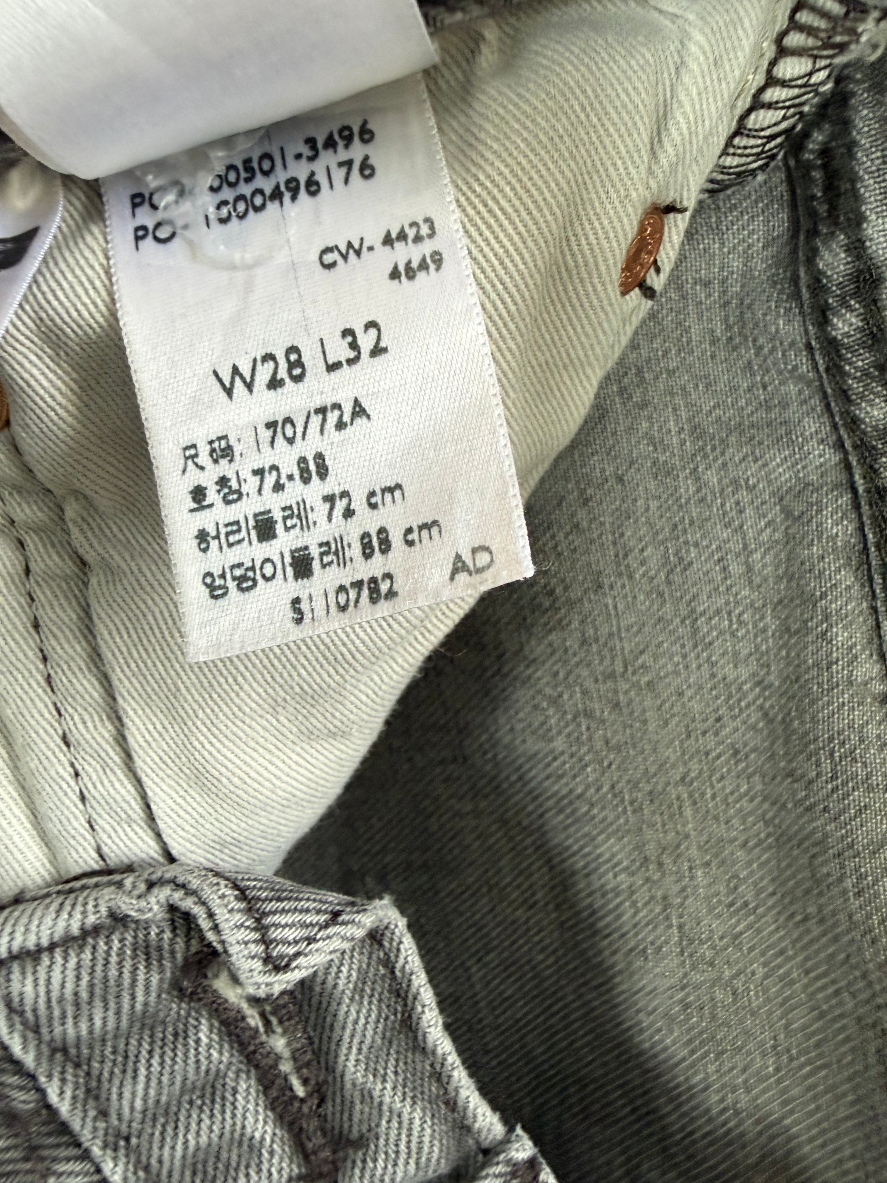 Levi’s 501 Light Grey Denim Jeans