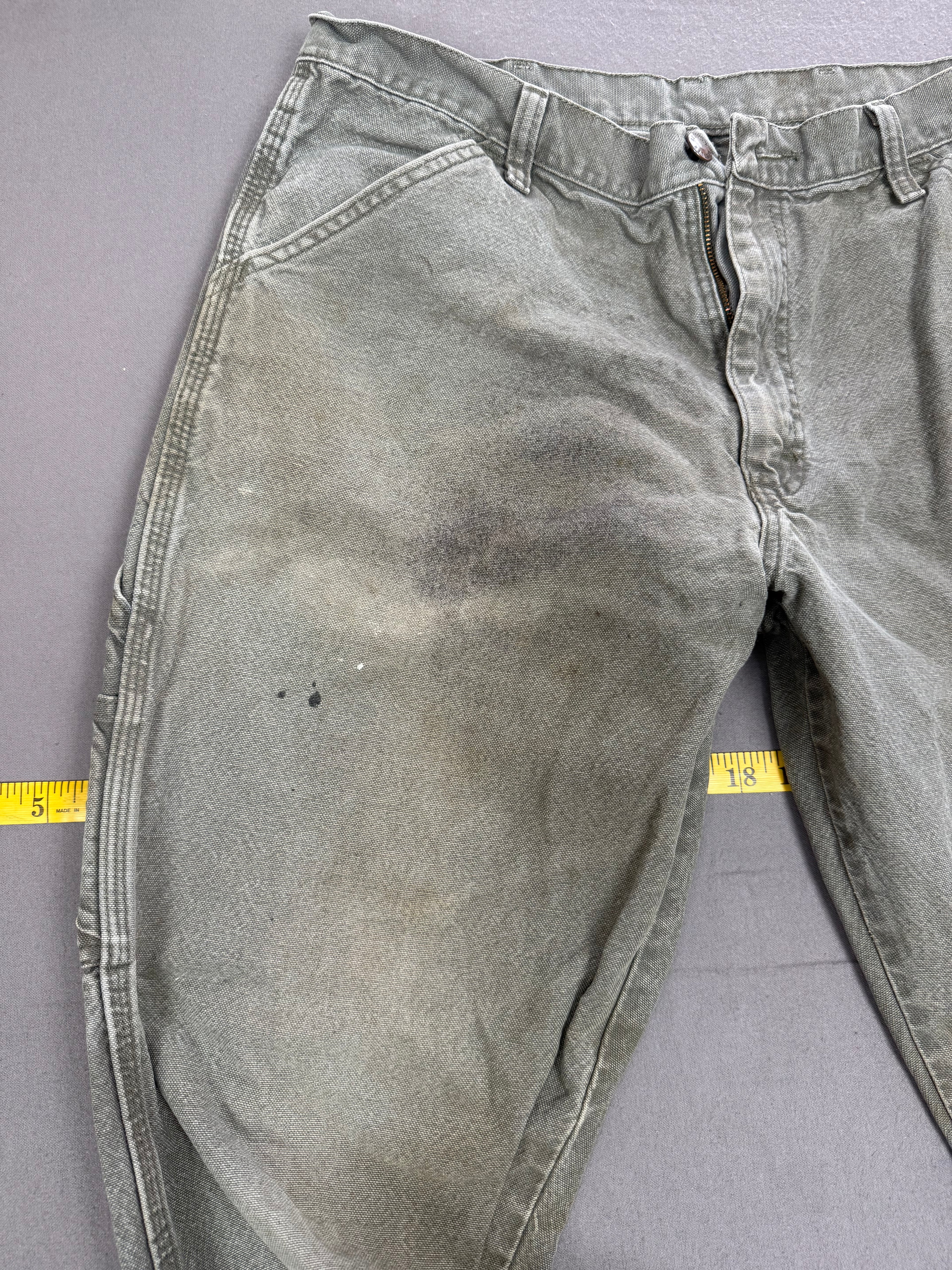 Vintage Rustler Super Faded Light Green Carpenter Work Pants