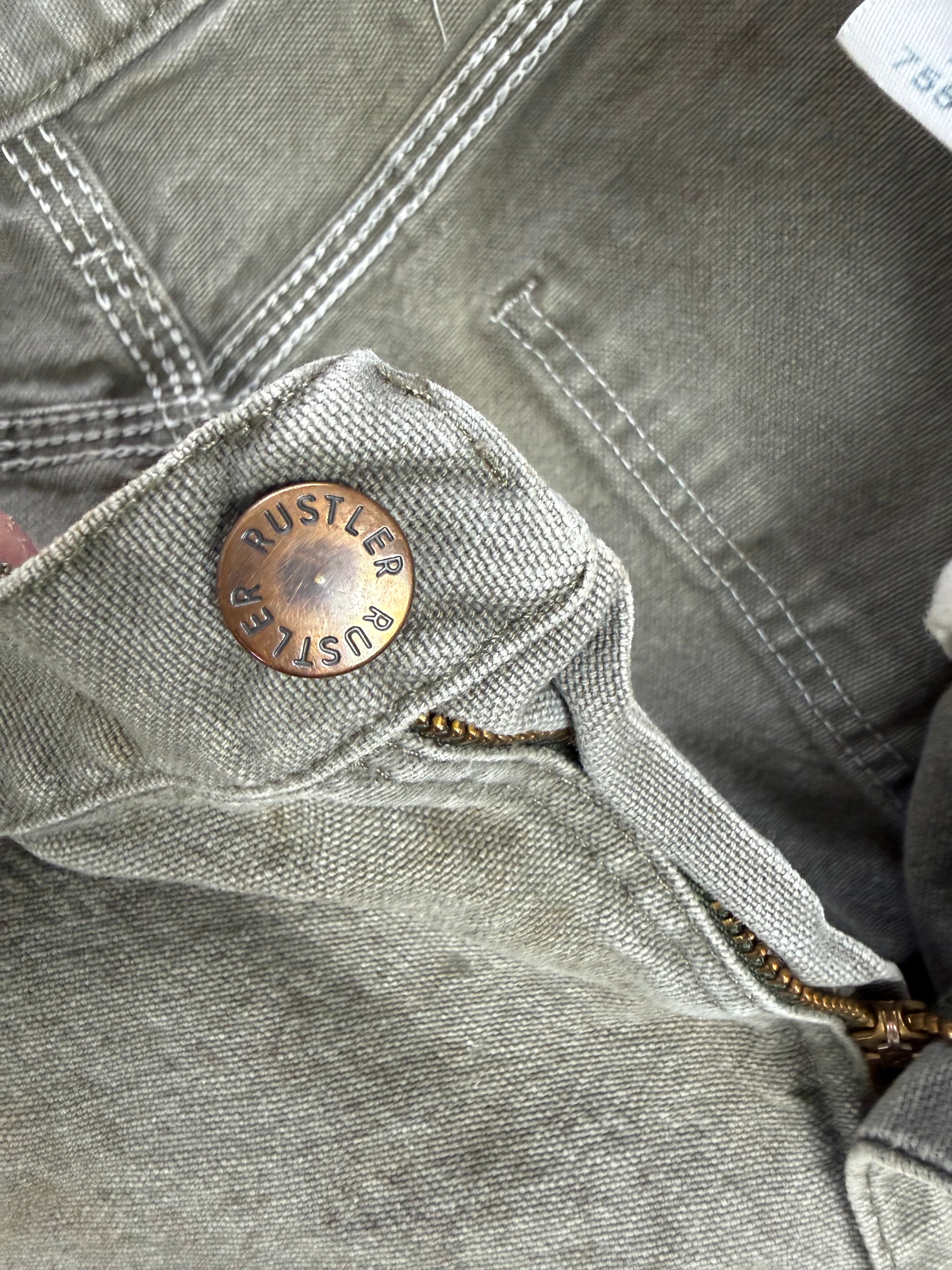 Vintage Rustler Super Faded Light Green Carpenter Work Pants