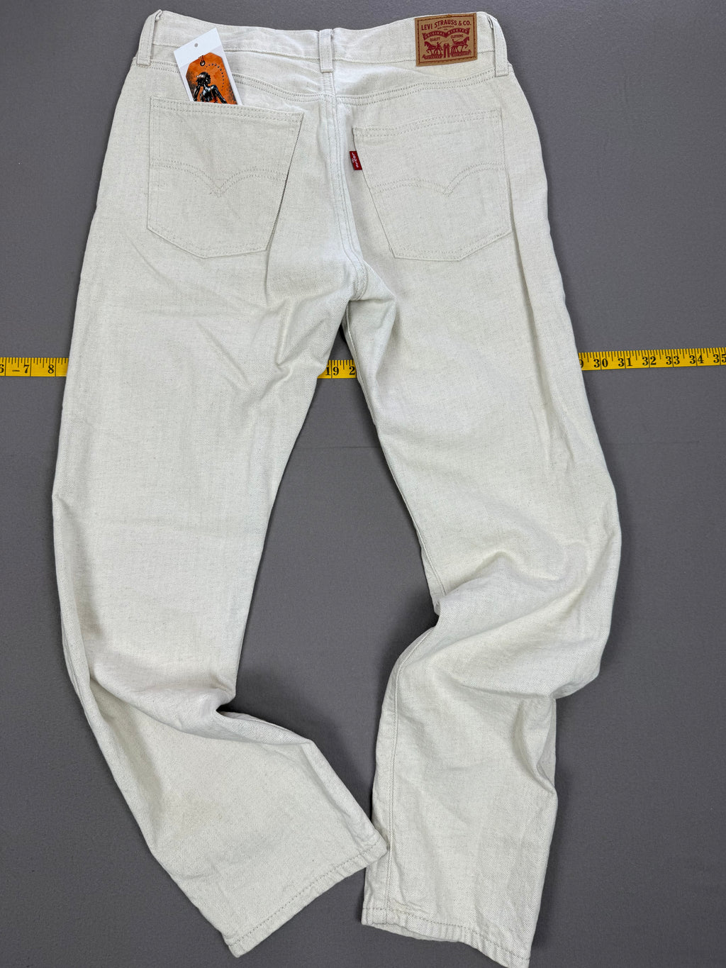 Levi’s Off-White Cotton Linen Jeans