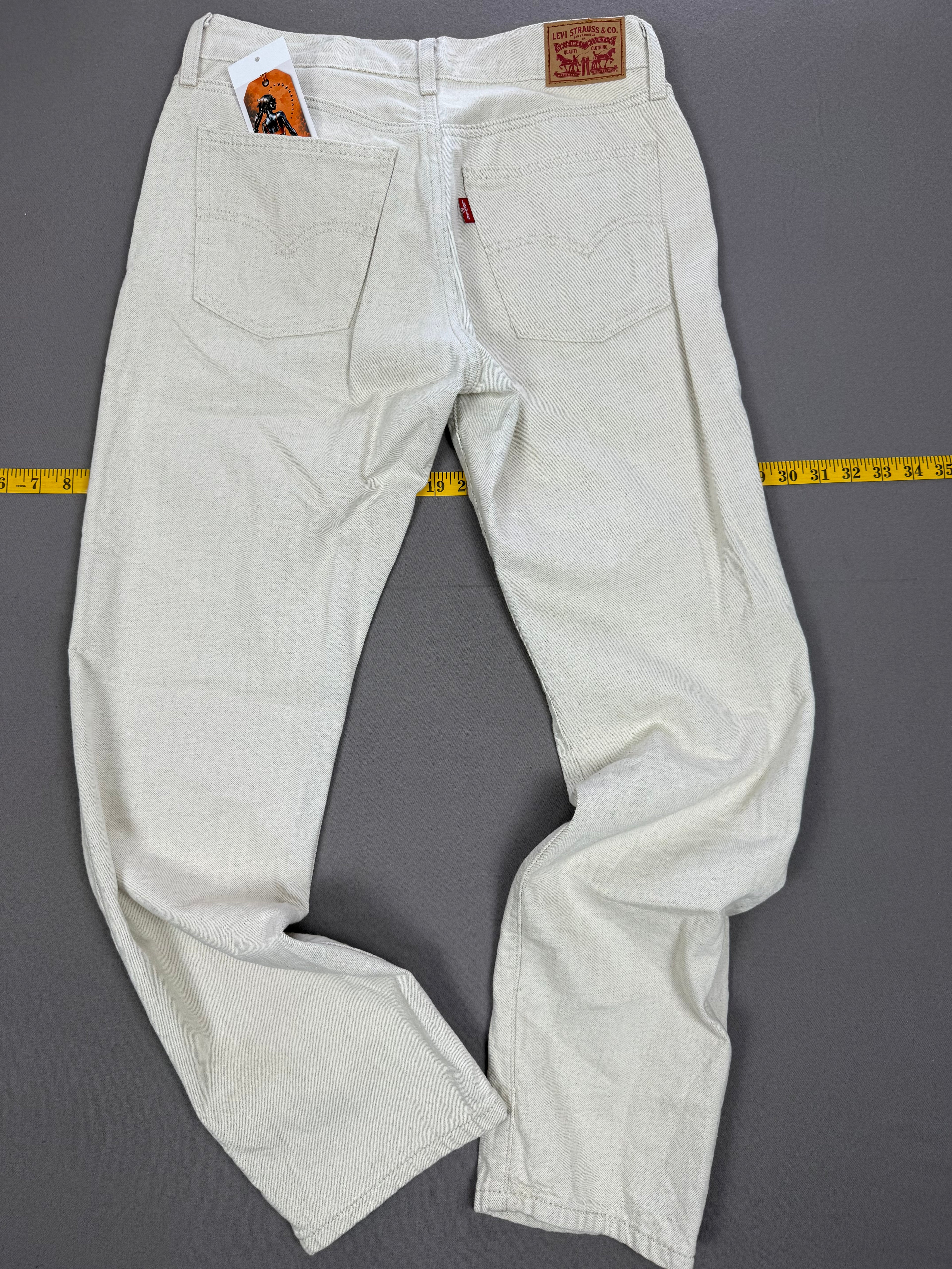 Levi’s Off-White Cotton Linen Jeans