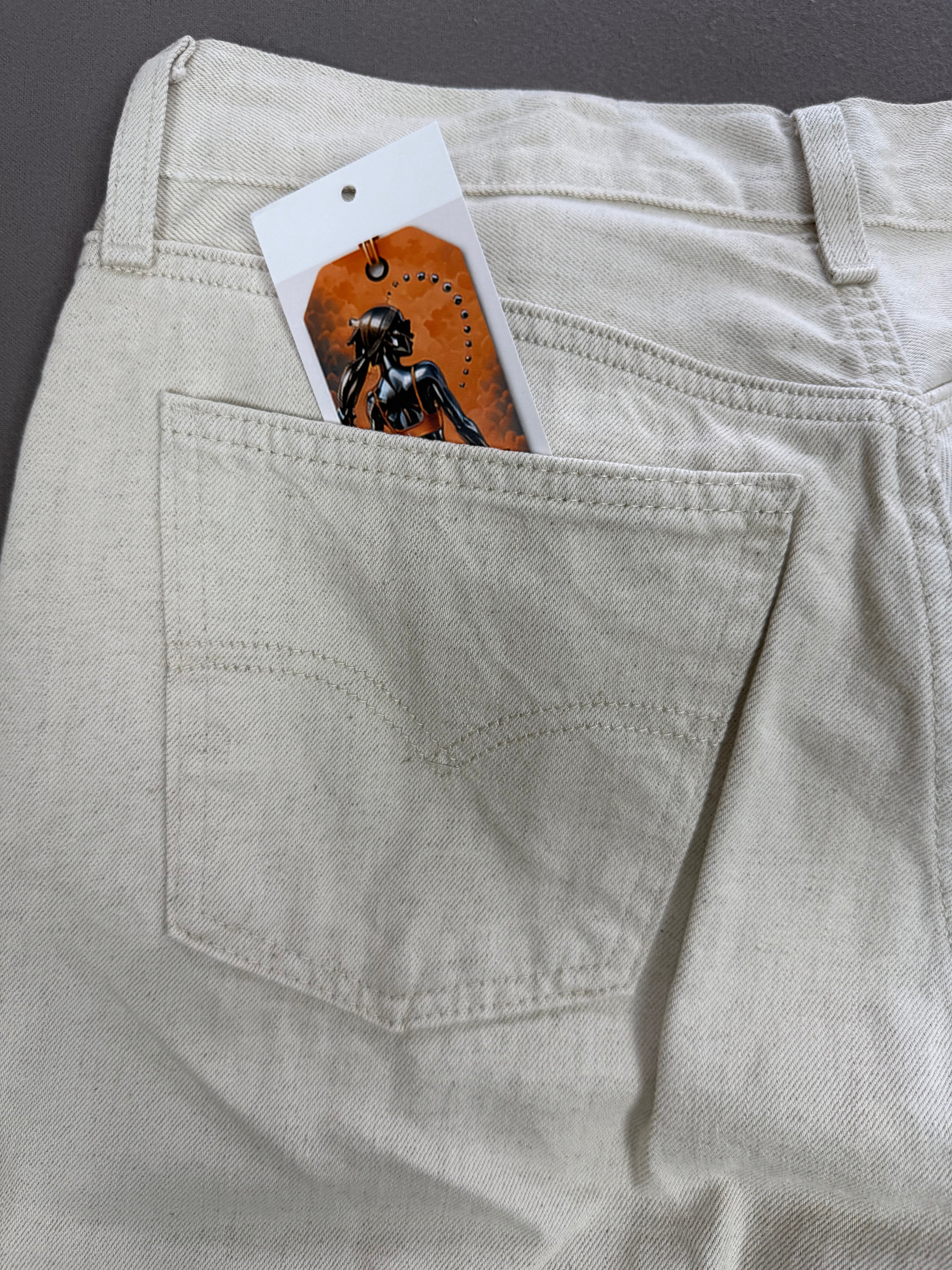 Levi’s Off-White Cotton Linen Jeans