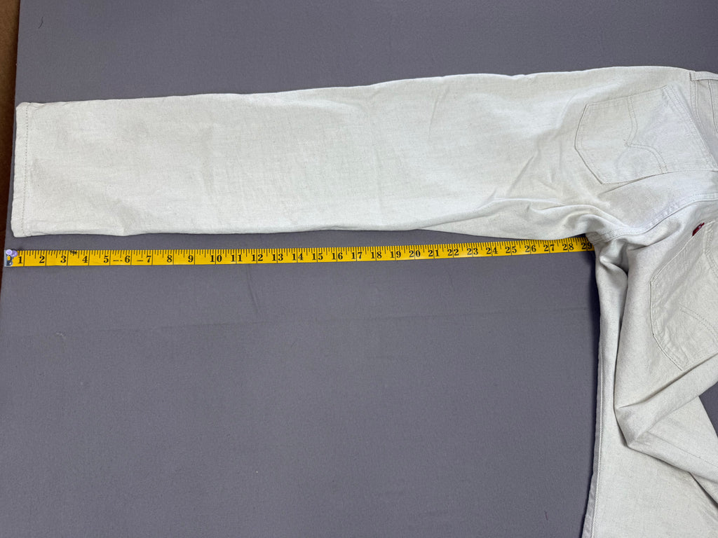 Levi’s Off-White Cotton Linen Jeans