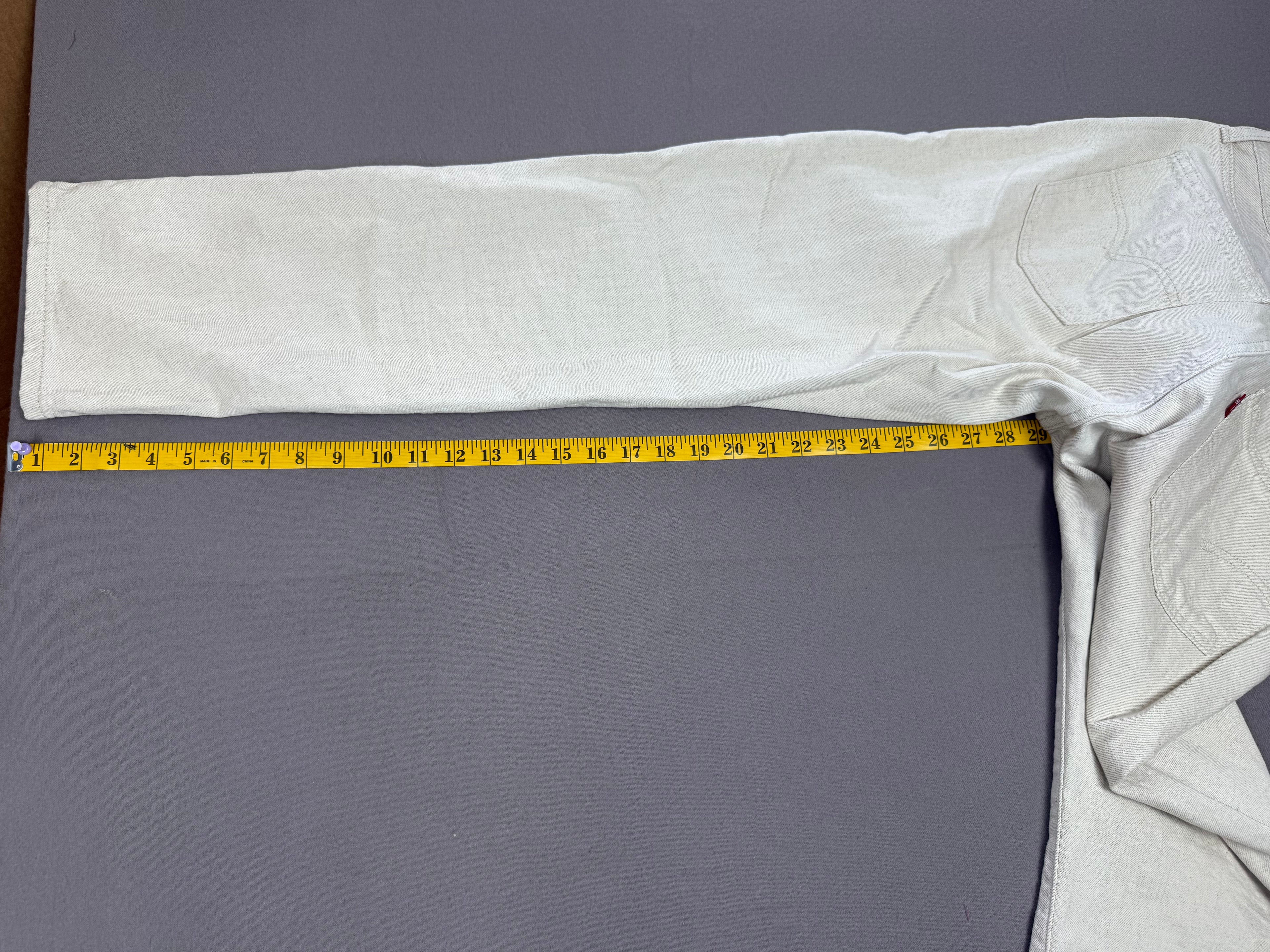 Levi’s Off-White Cotton Linen Jeans