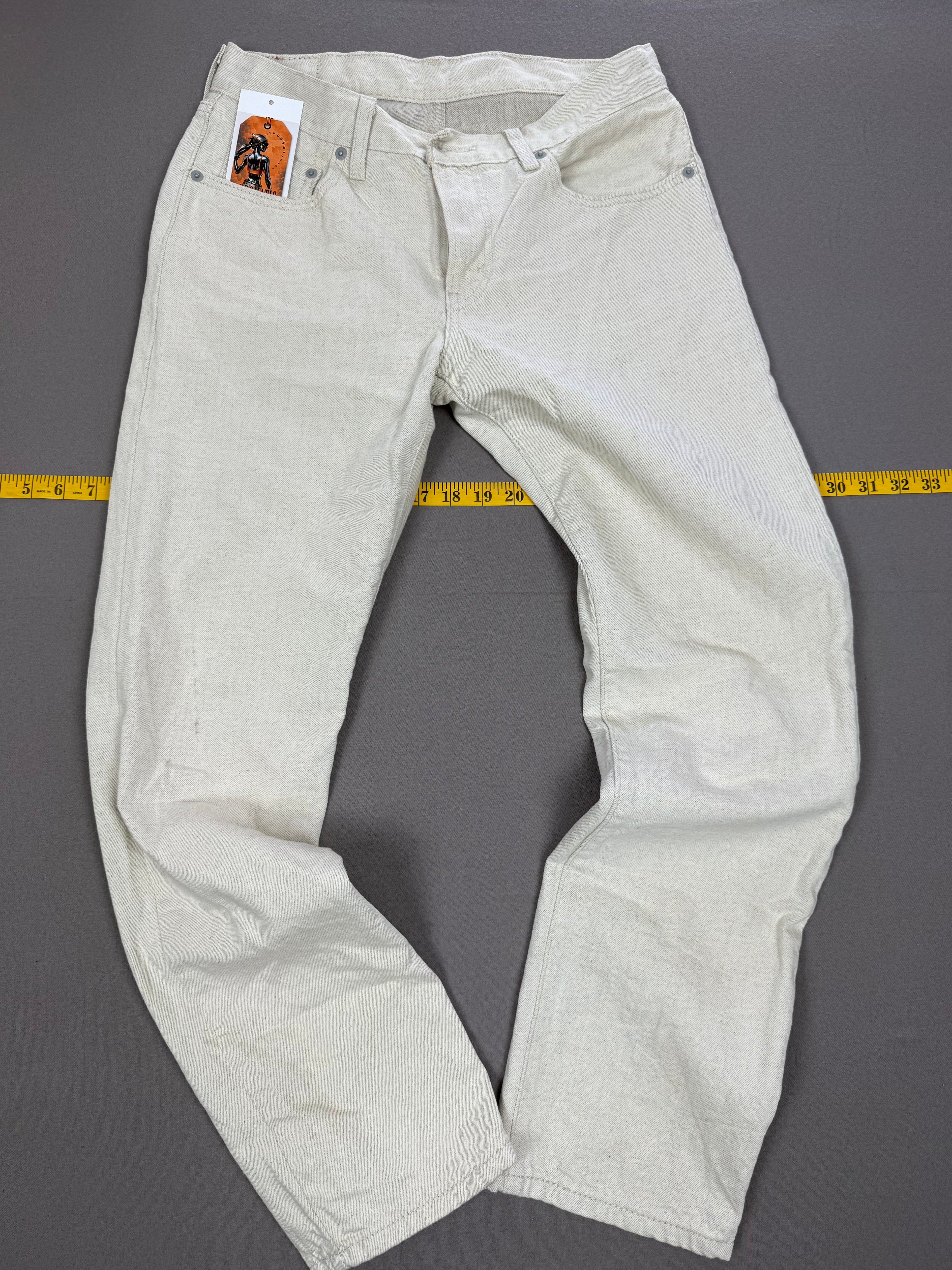 Levi’s Off-White Cotton Linen Jeans