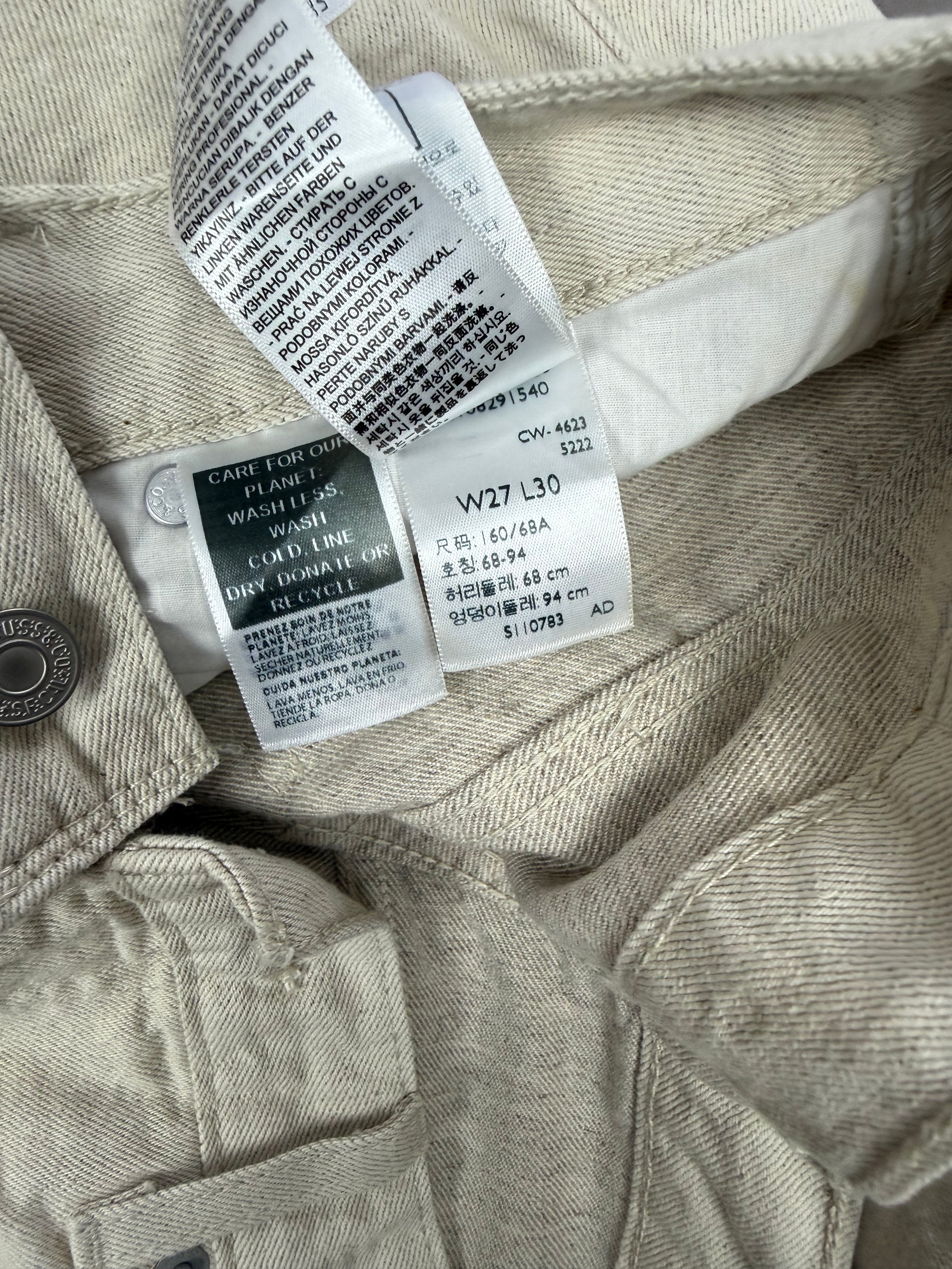 Levi’s Off-White Cotton Linen Jeans