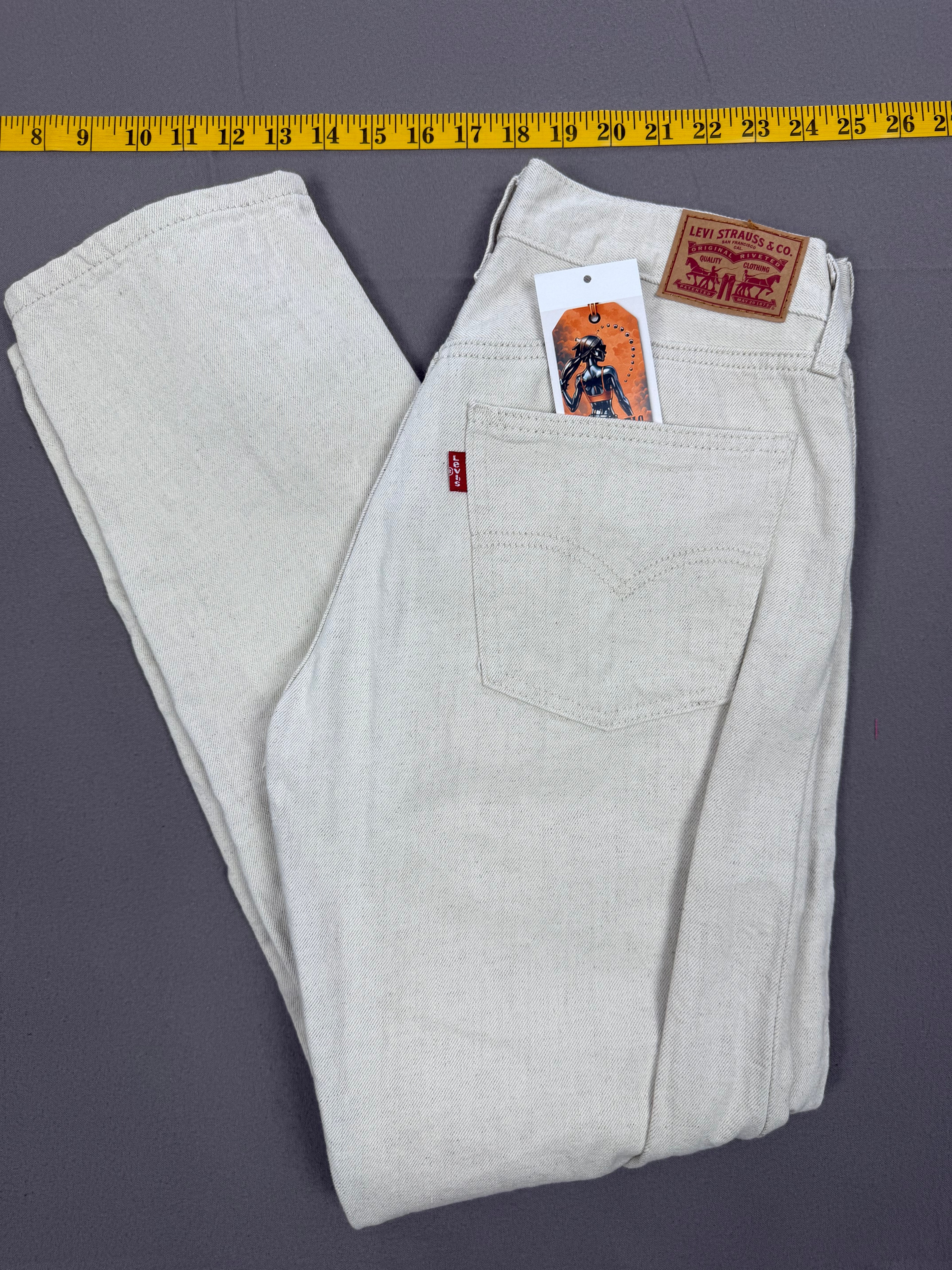 Levi’s Off-White Cotton Linen Jeans