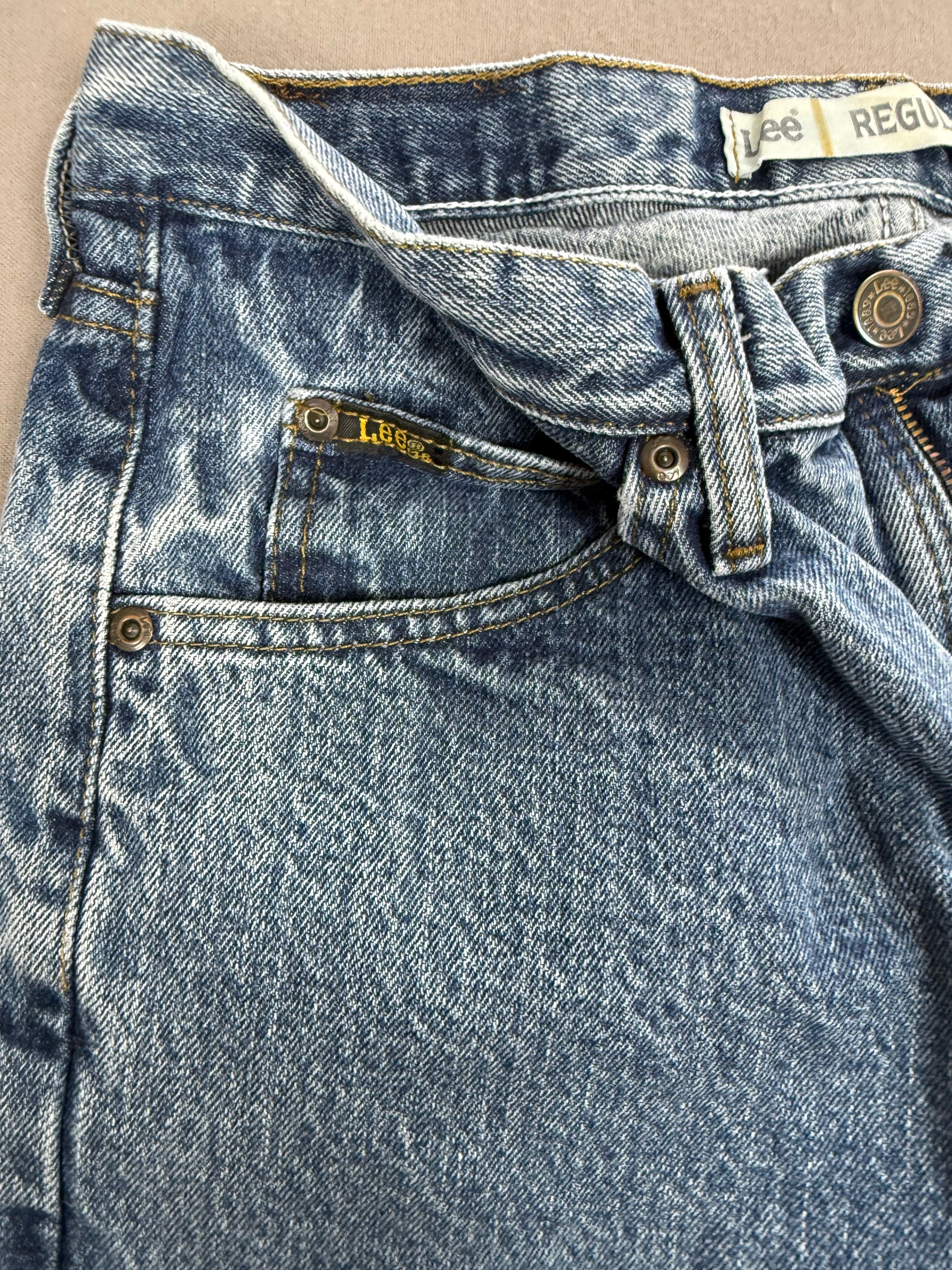 Vintage Lee Regular Fit Blue Denim Jeans
