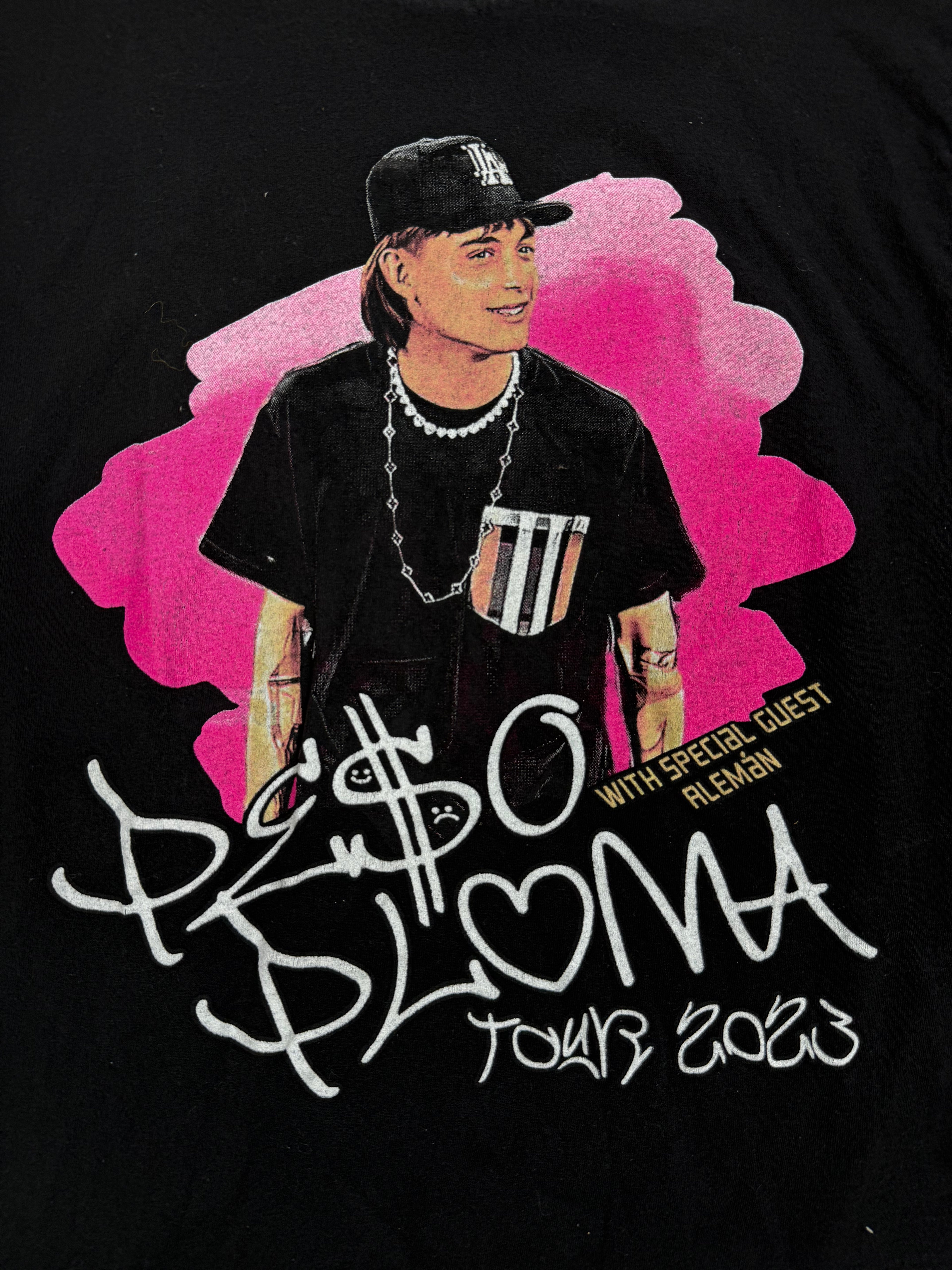 Peso Pluma 2023 Tour Black Graphic T-Shirt